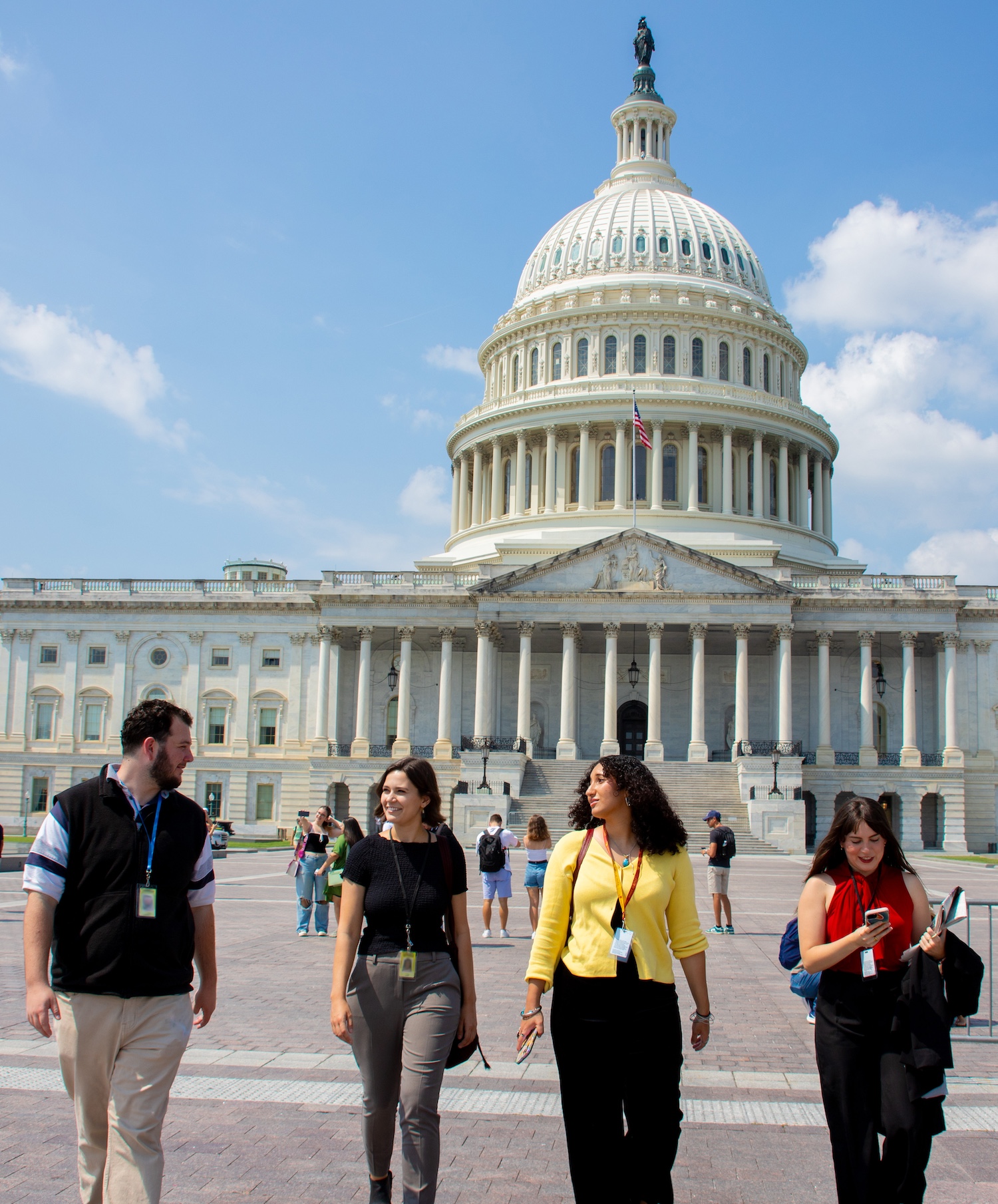 Merrill College students at the Capitol in D.C.