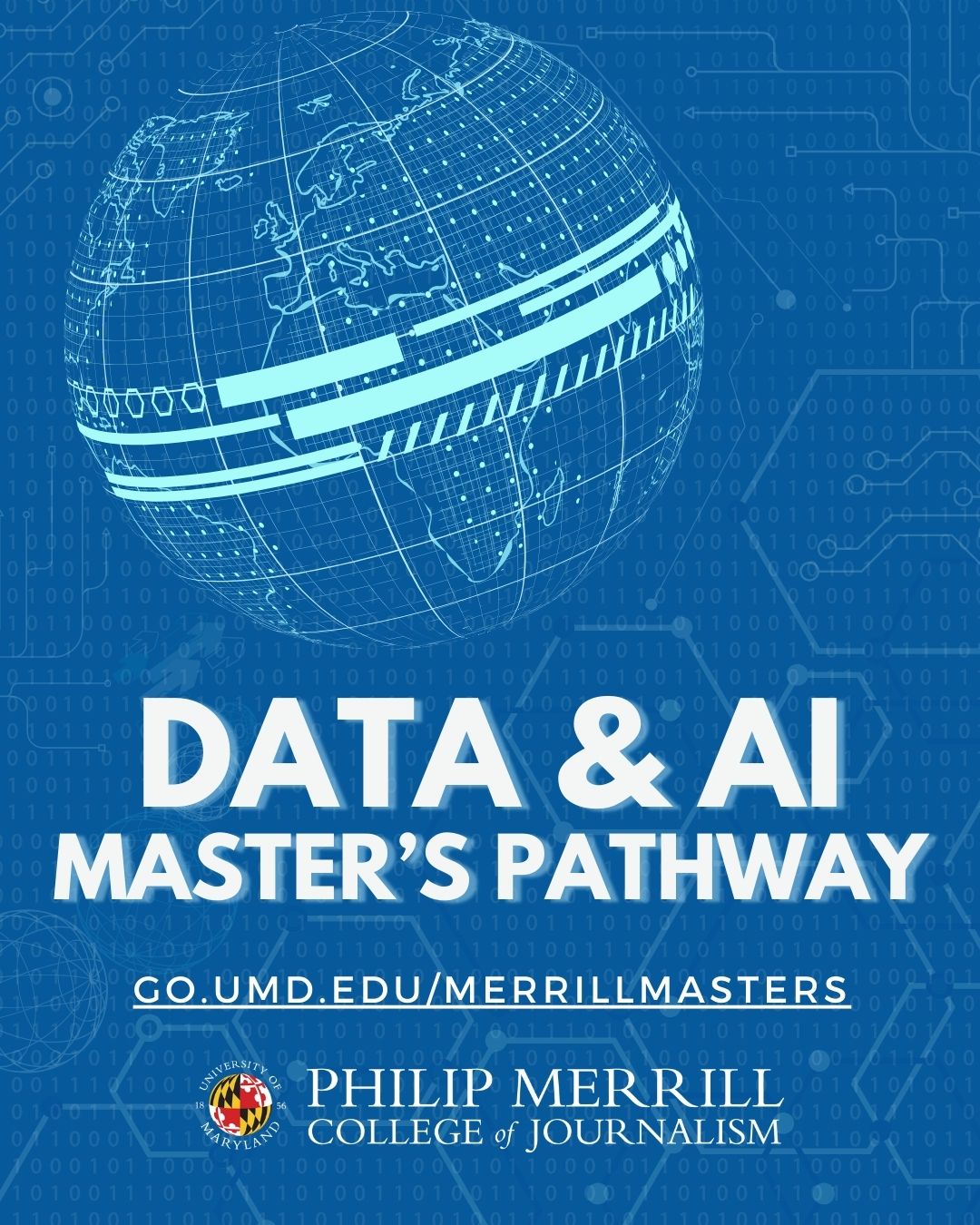 Data & AI master's pathway promo graphic