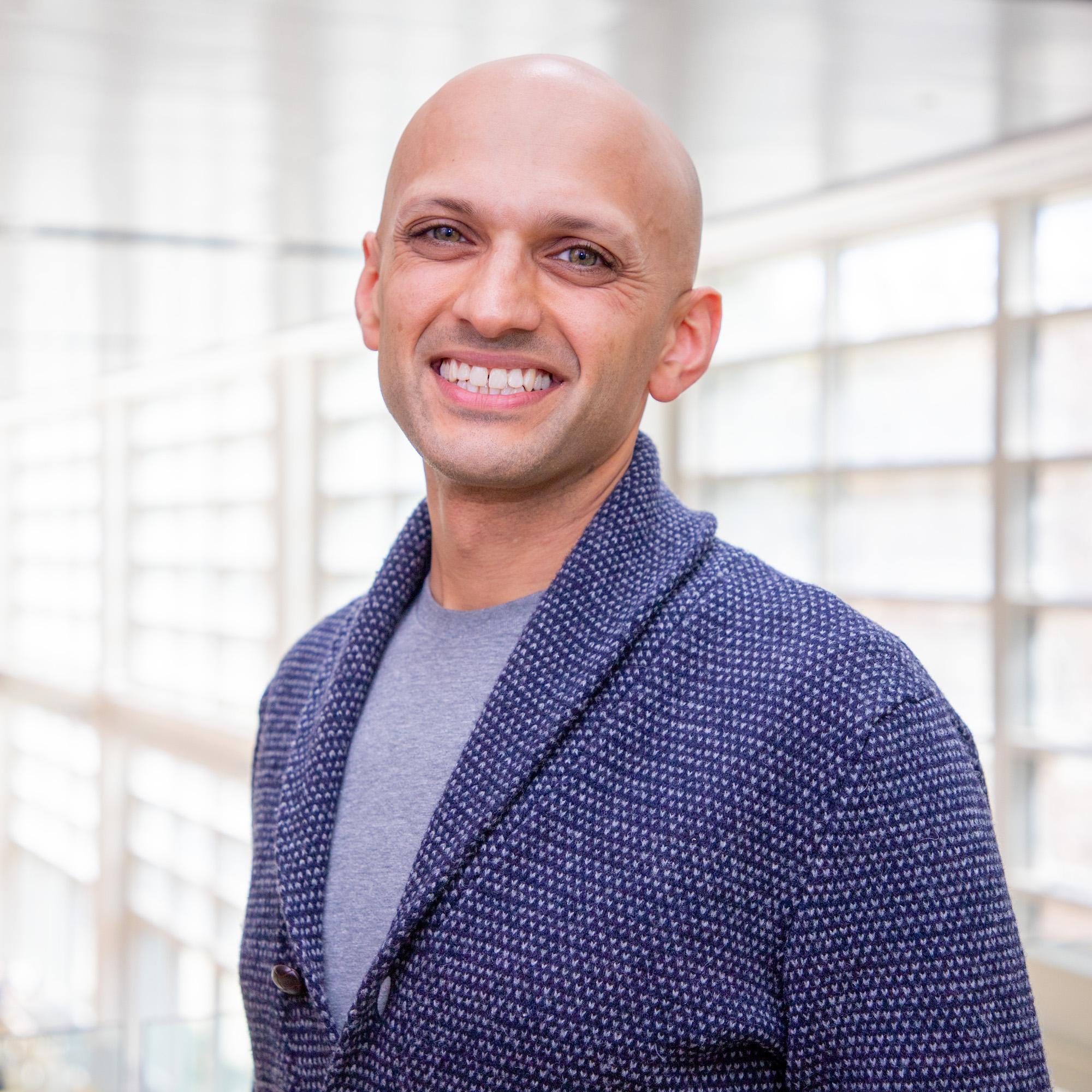 Headshot of smiling faculty member Krishnan Vasudevan