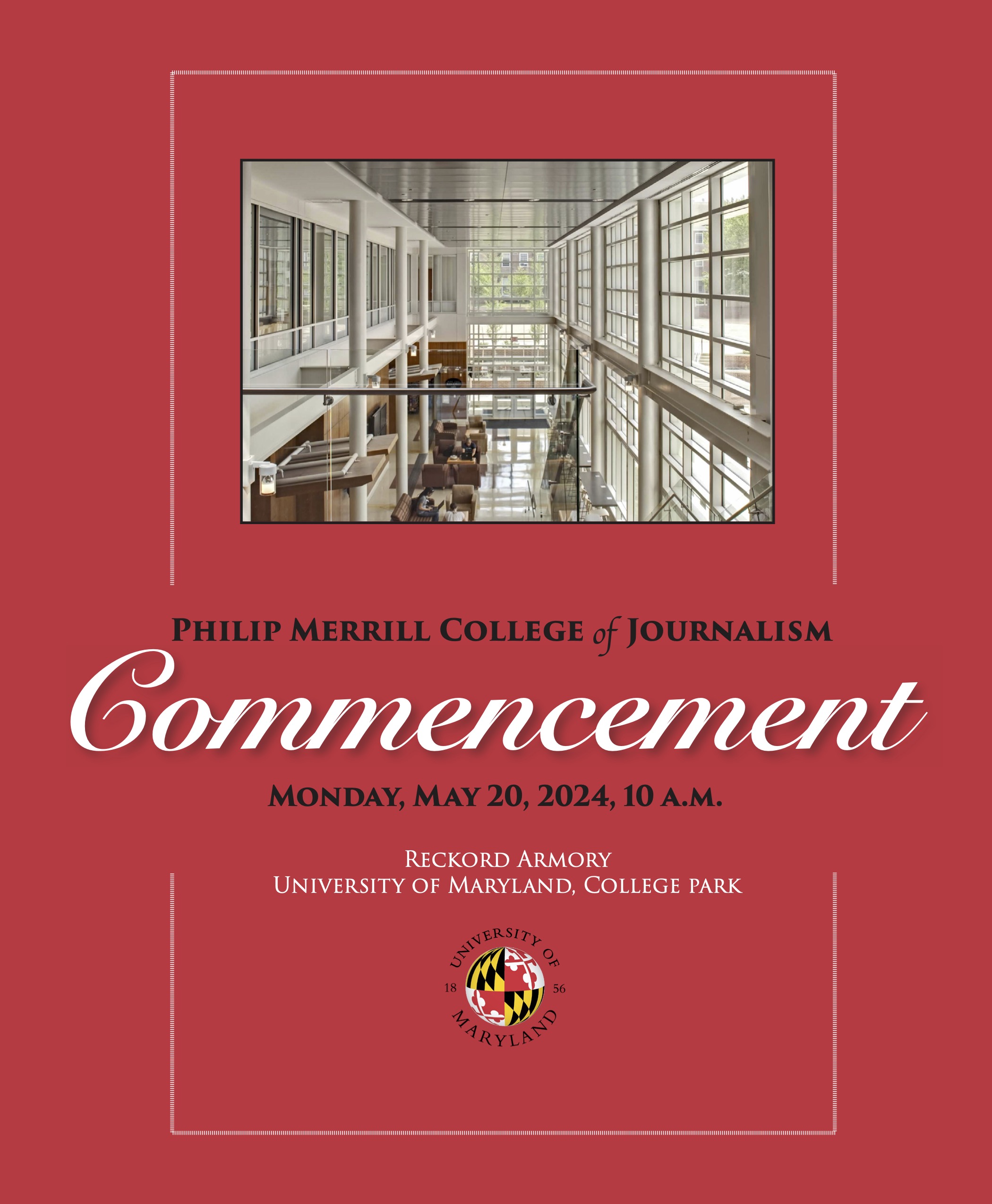 Cover of 2024 Merrill College commencement program