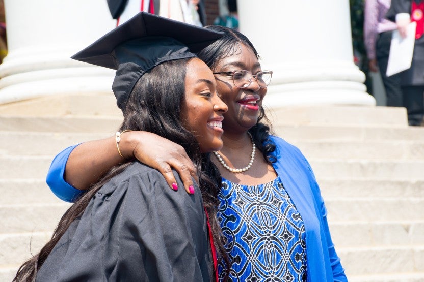 Merrill students at commencement