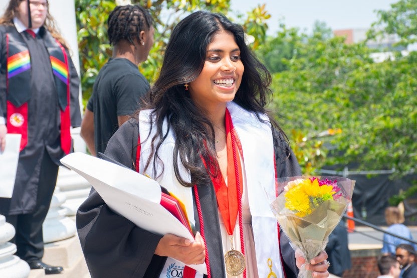 Merrill students at commencement