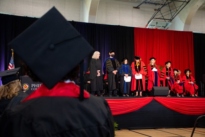 Merrill students at commencement