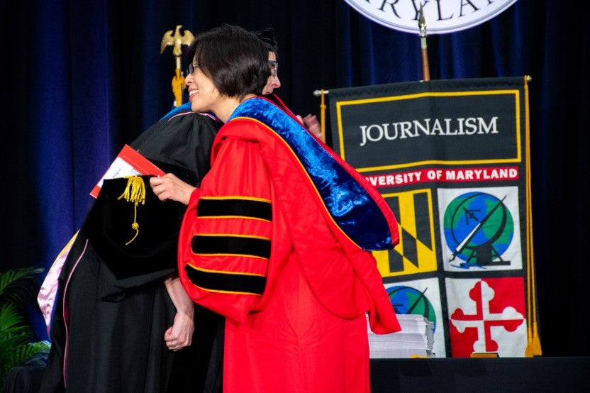 Merrill students at commencement
