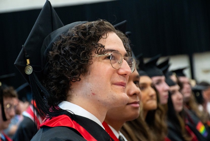 Merrill students at commencement