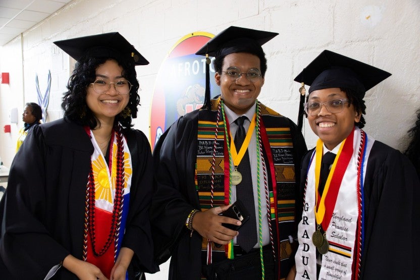Grads before commencement