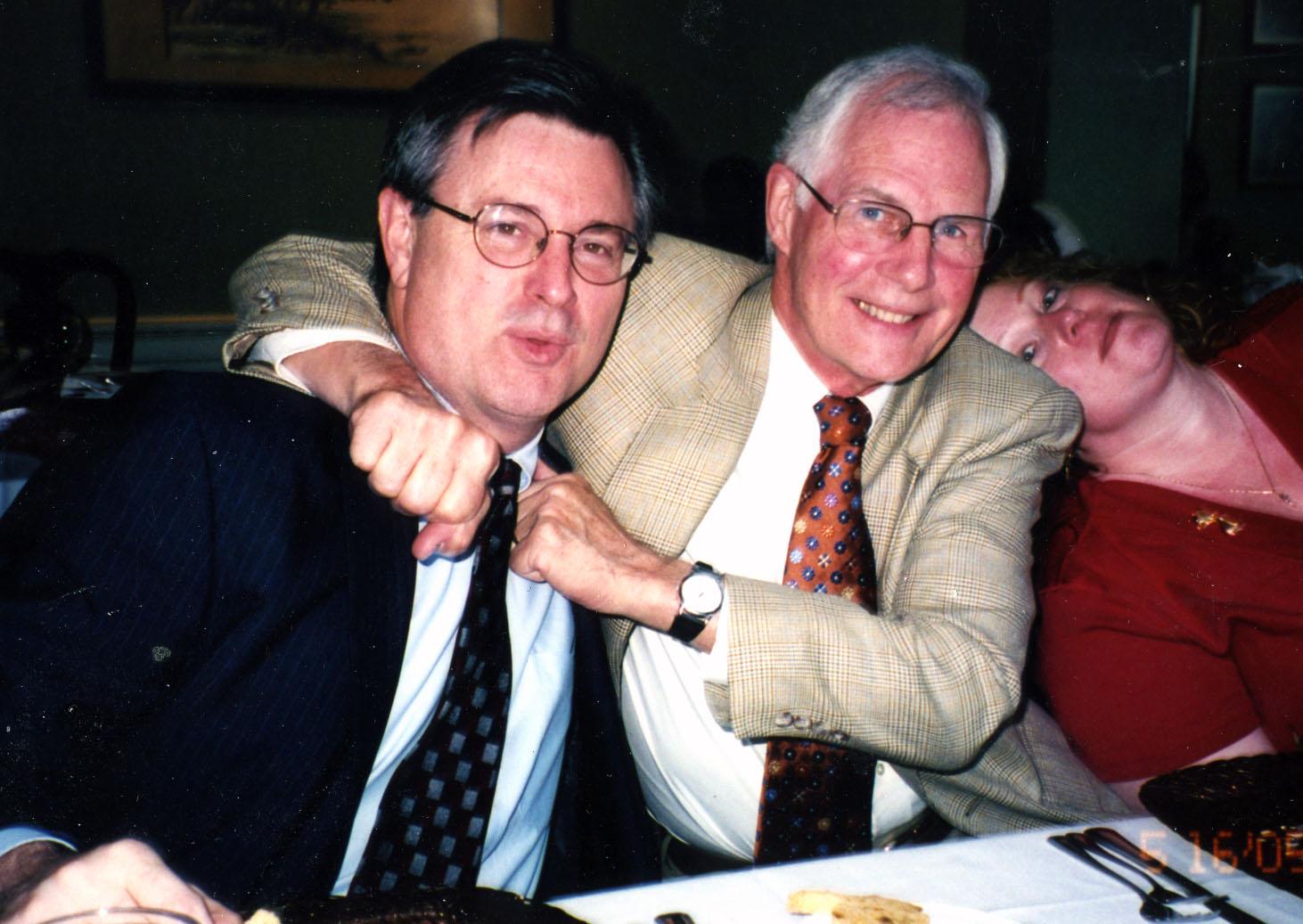 Tom Kunkel, left, and Frank Quine, right