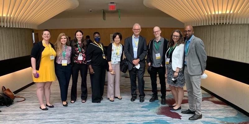 Merrill Ph.D. cohort at 2022 AEJMC national conference