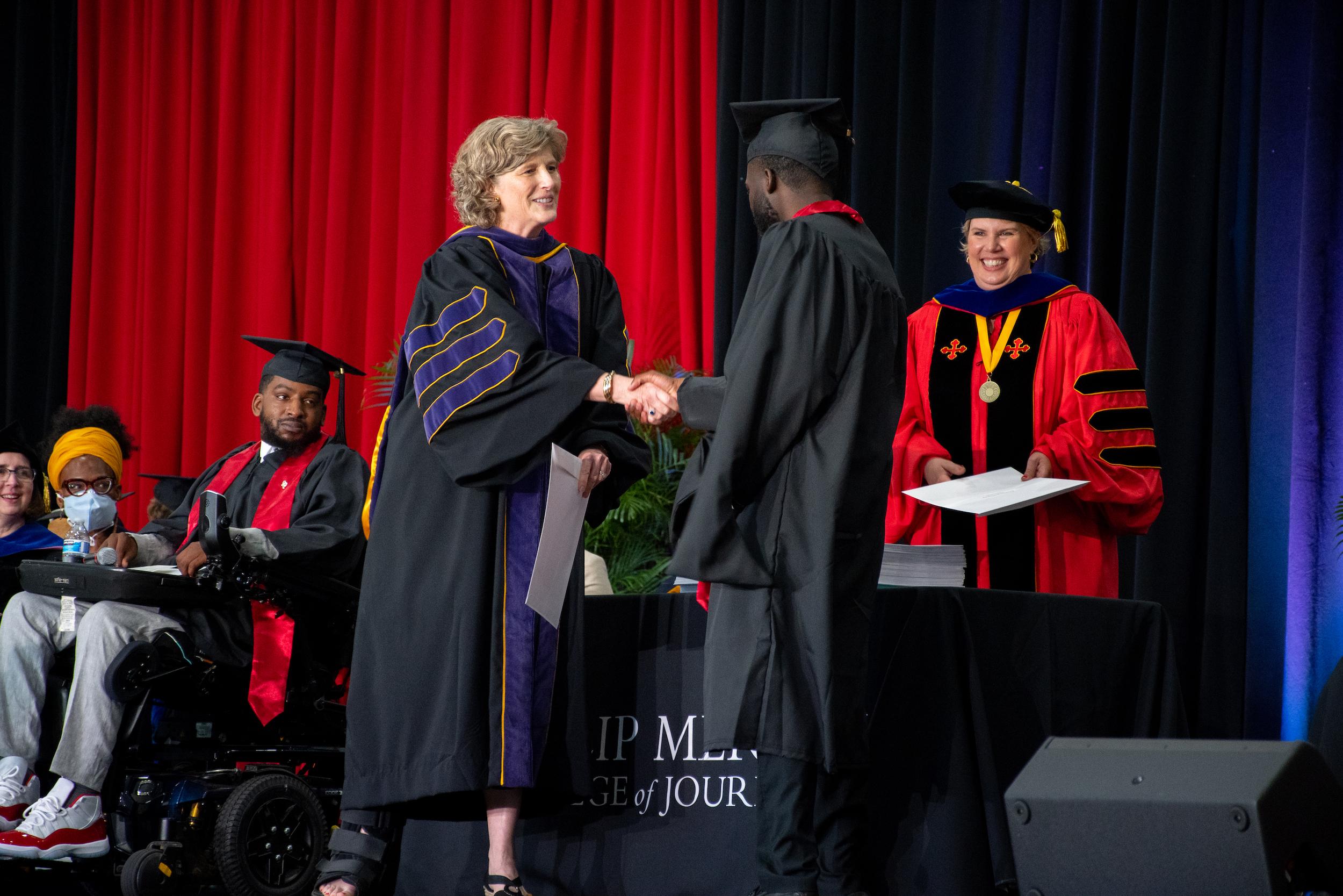 Merrill students at commencement