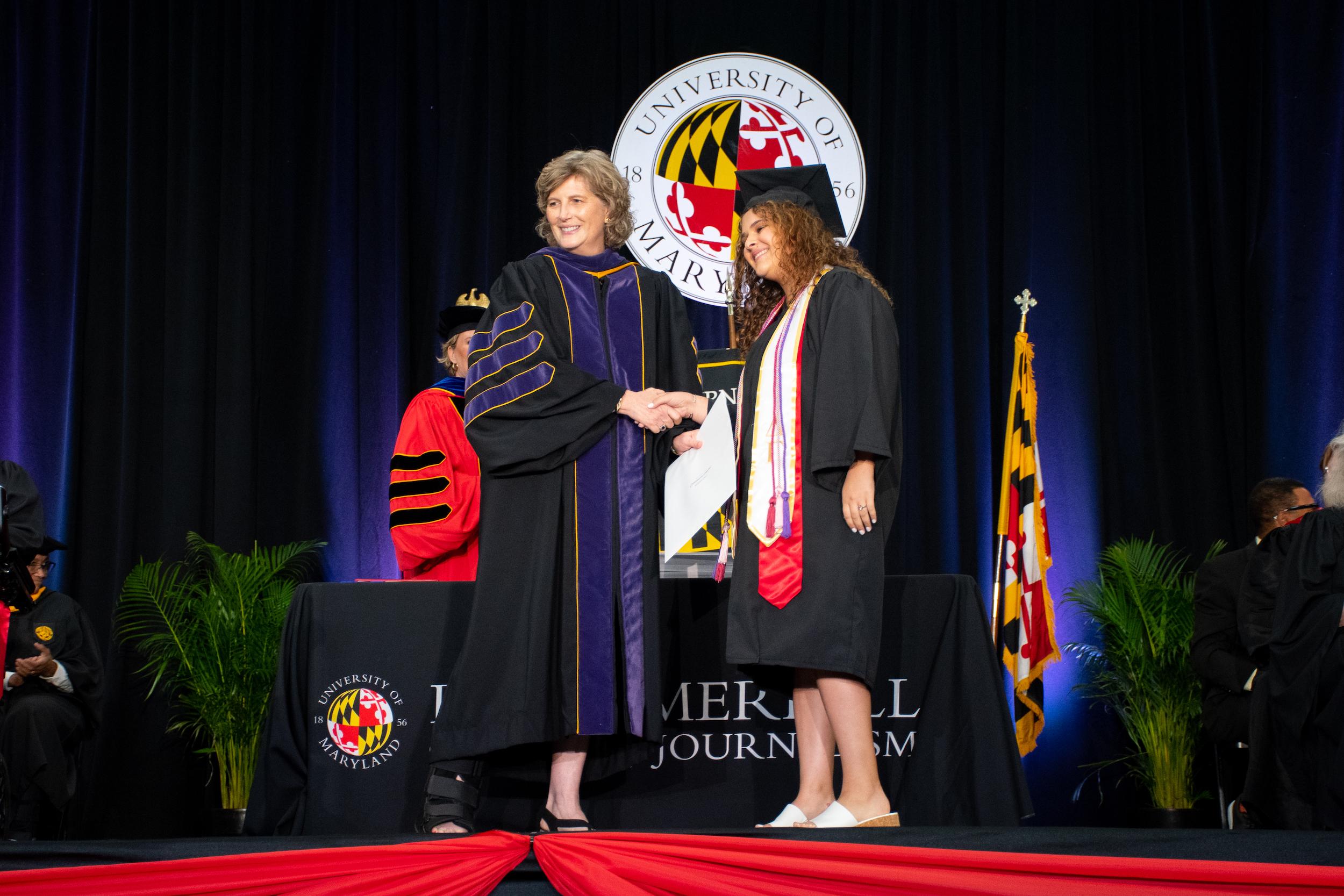 Merrill students at commencement