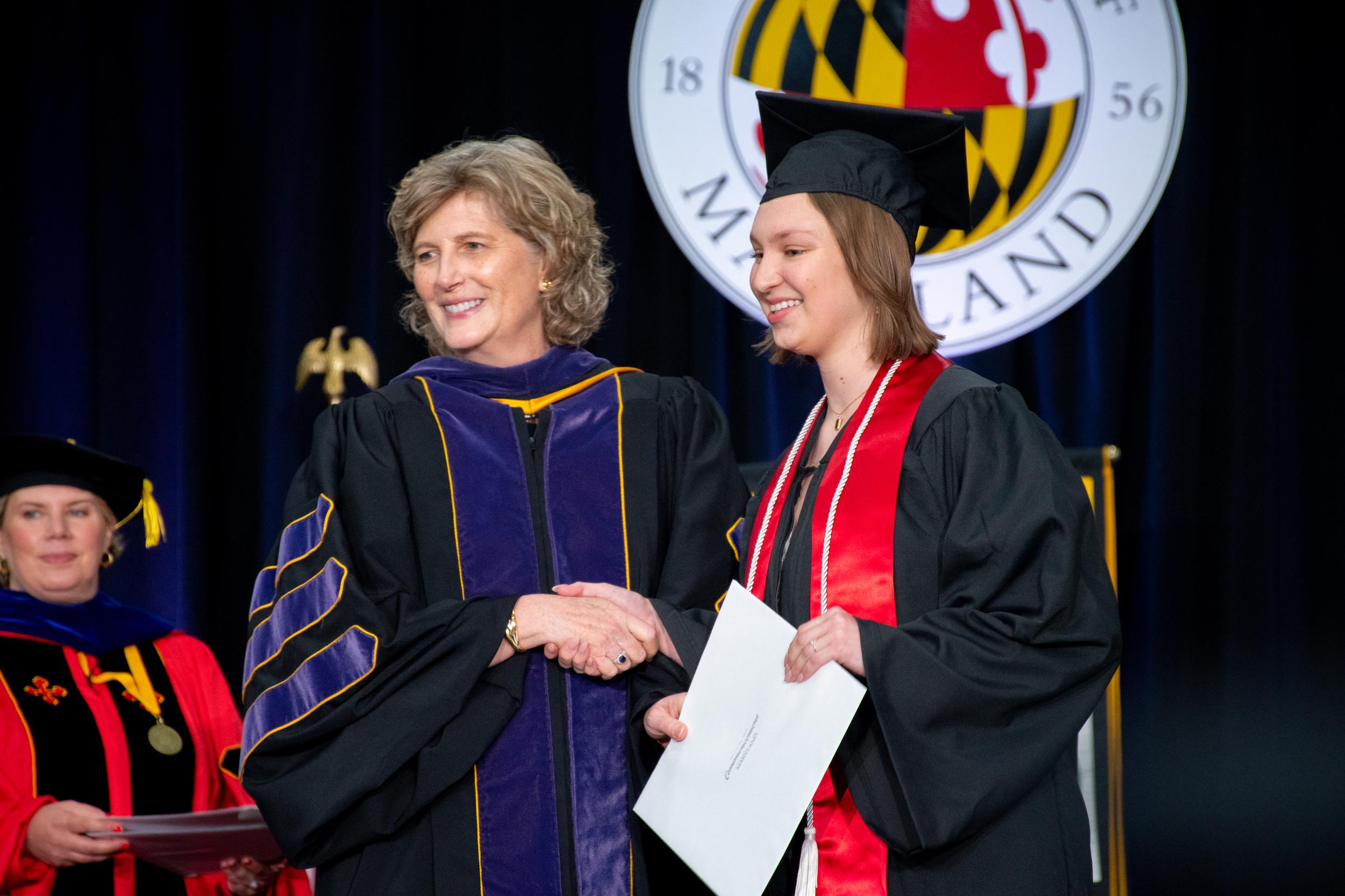 Merrill students at commencement