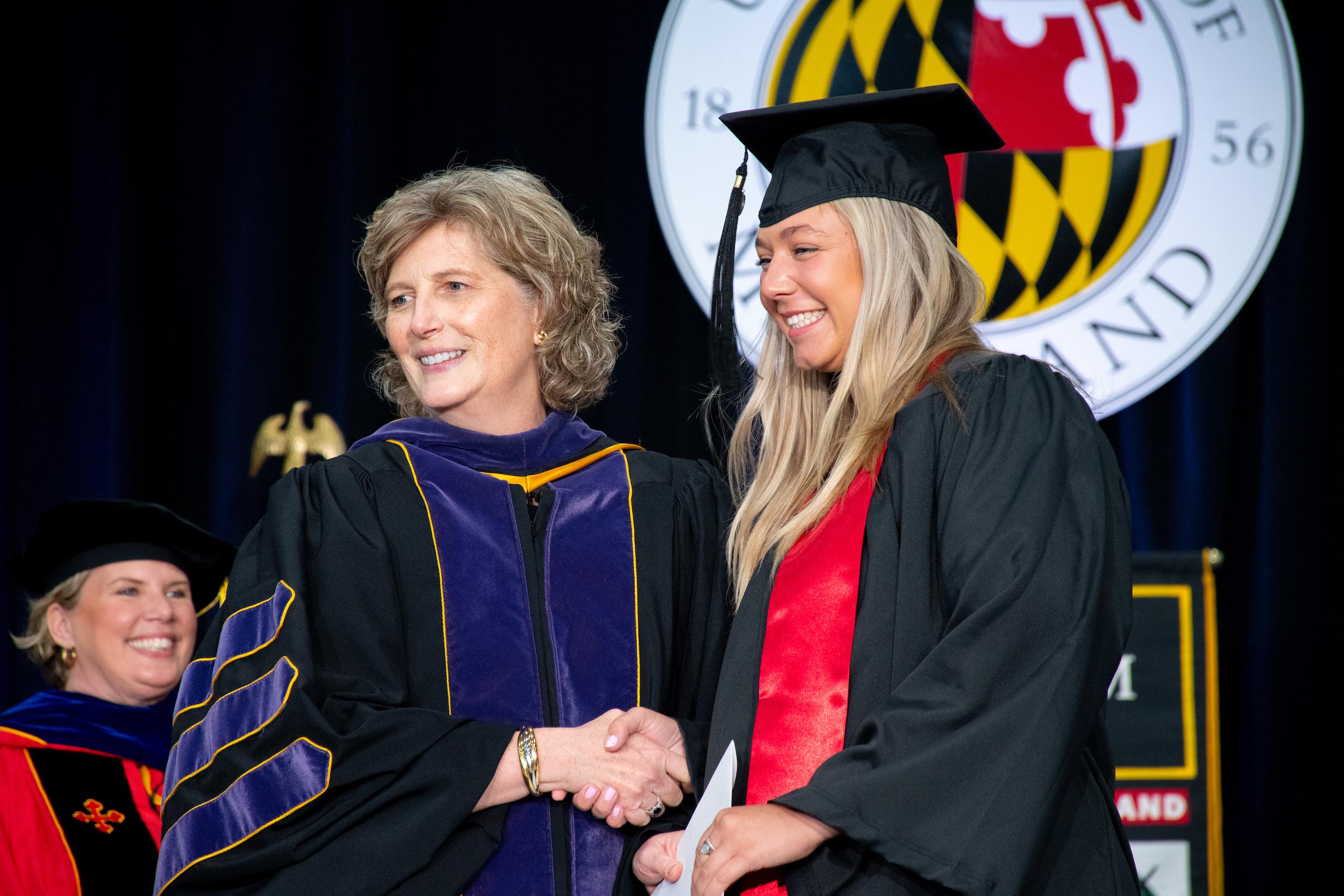 Merrill students at commencement