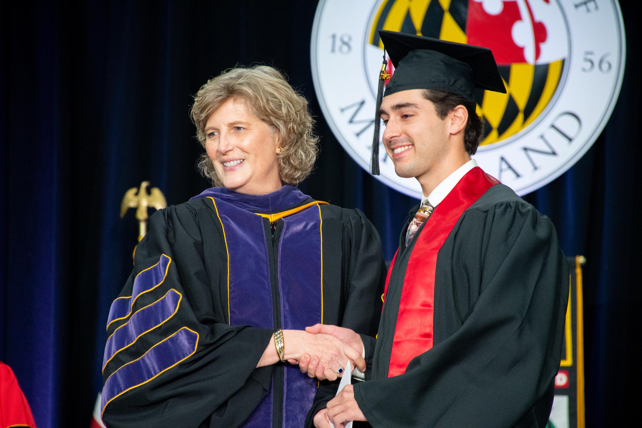 Merrill students at commencement