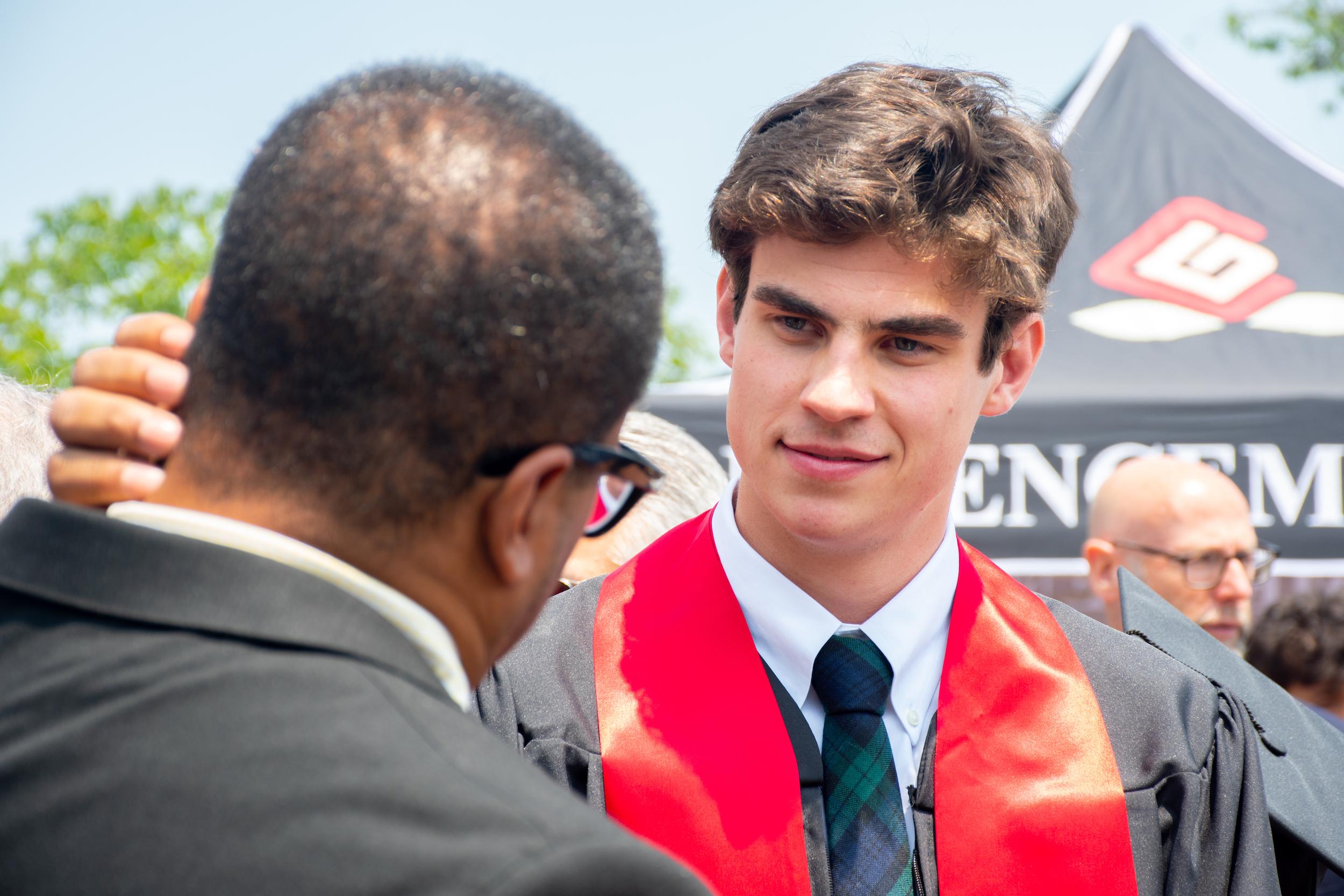 Merrill students at commencement