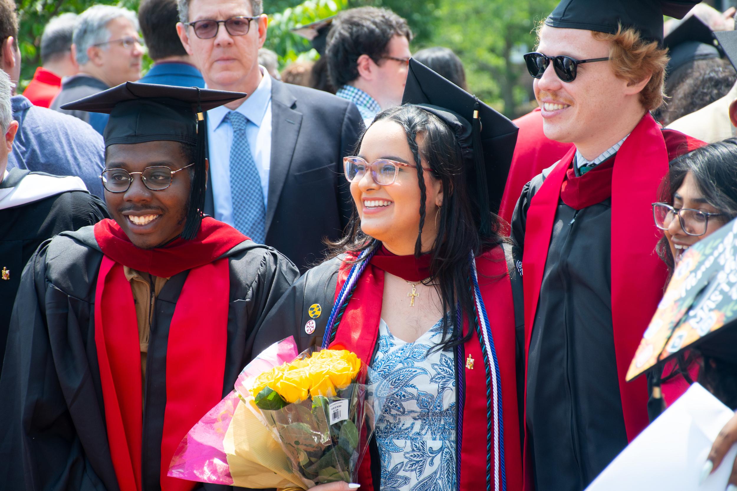 Merrill students at commencement