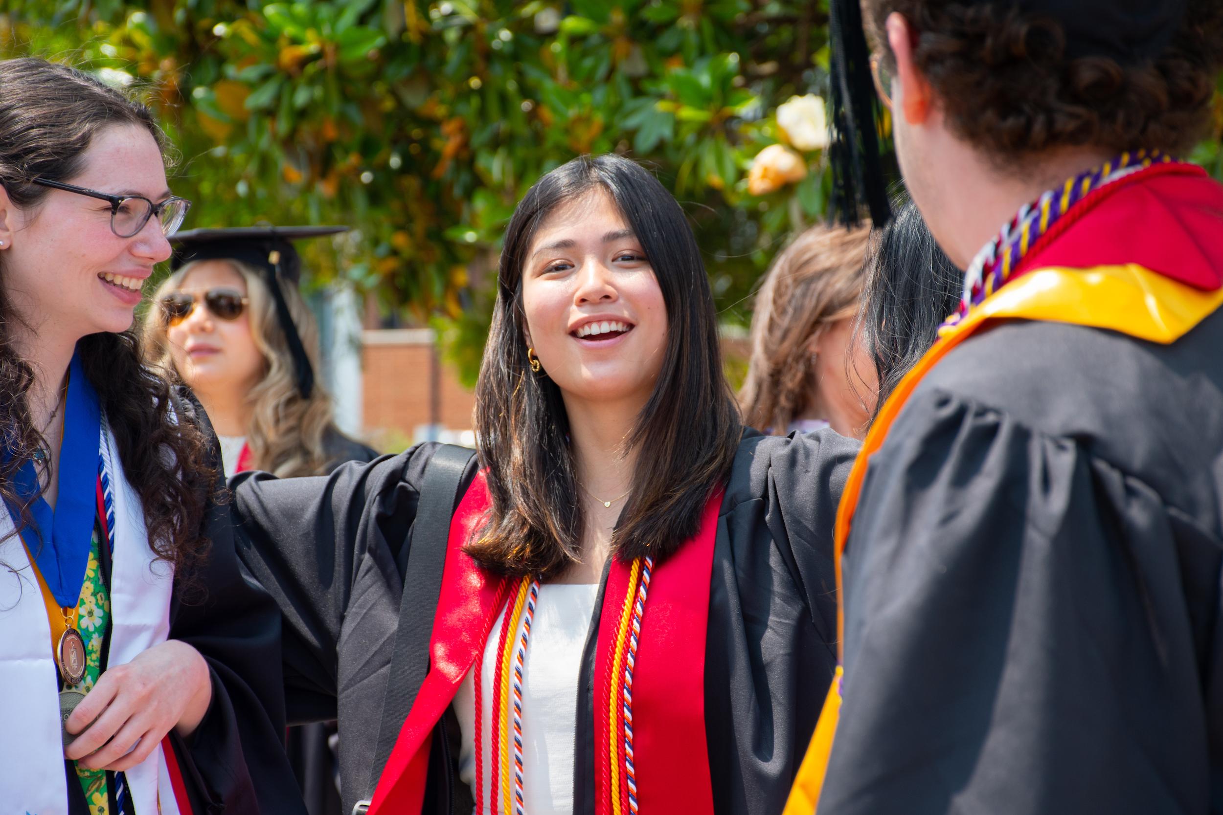 Merrill students at commencement