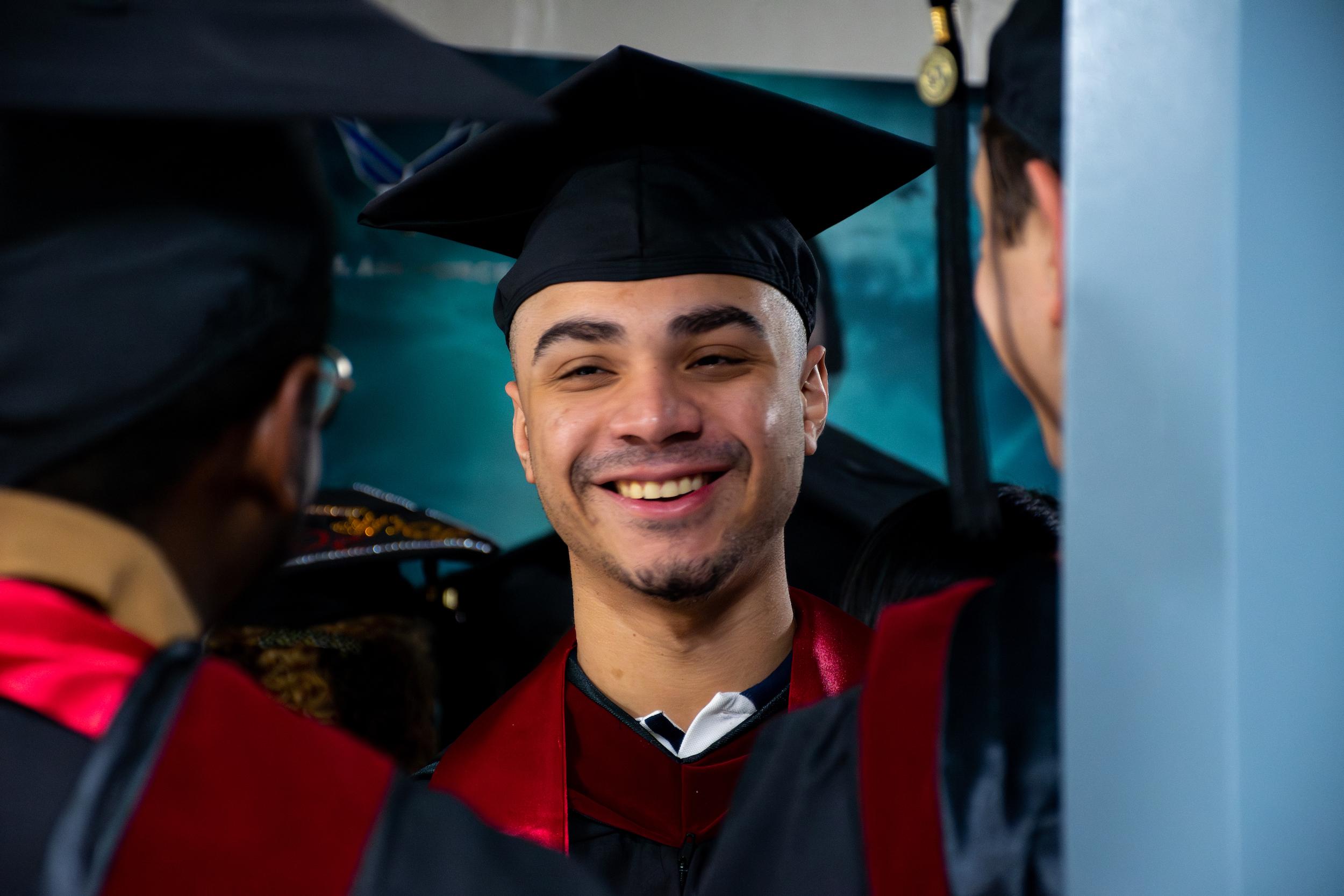 Merrill student at commencement