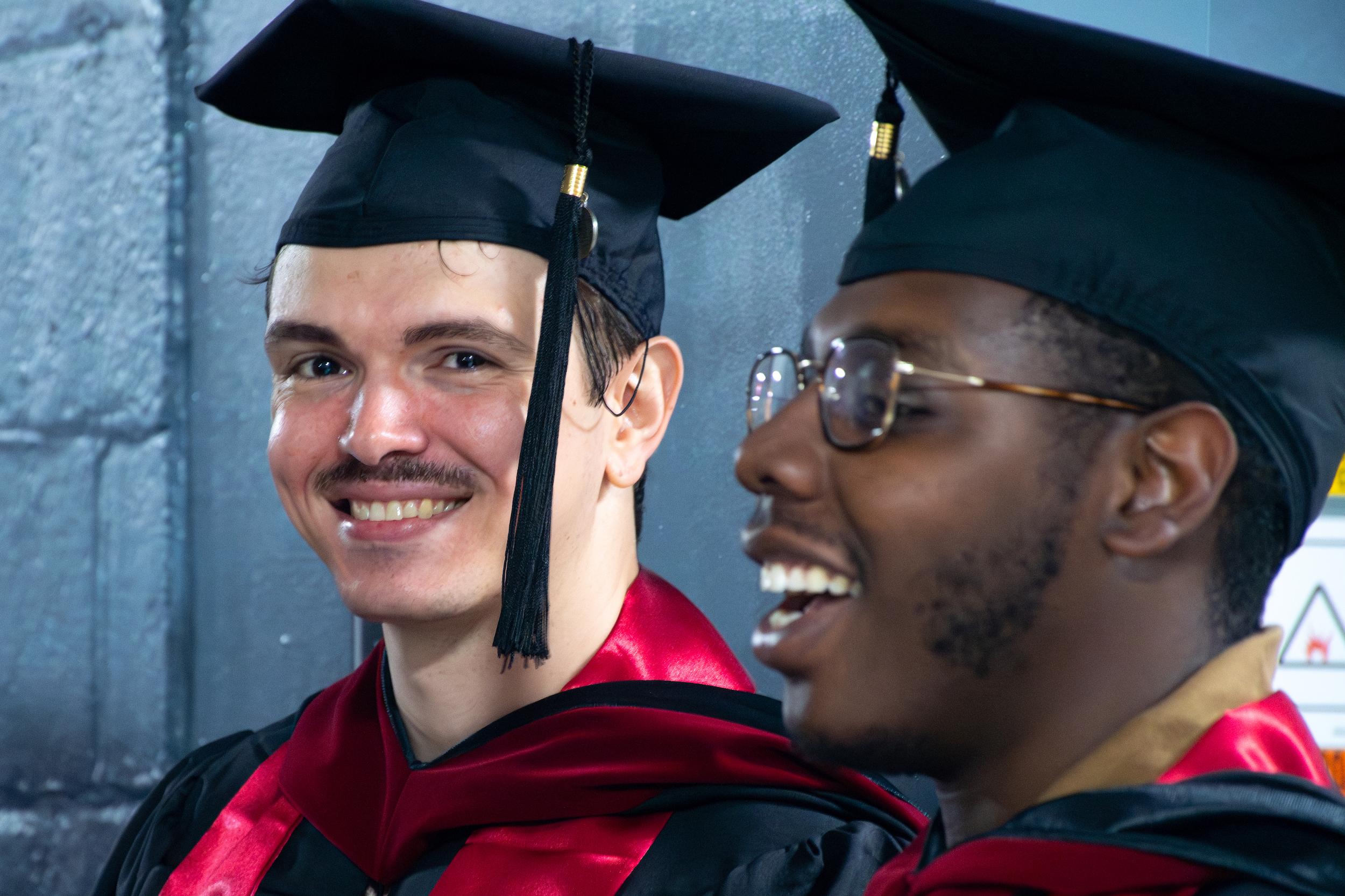 Merrill students at commencement