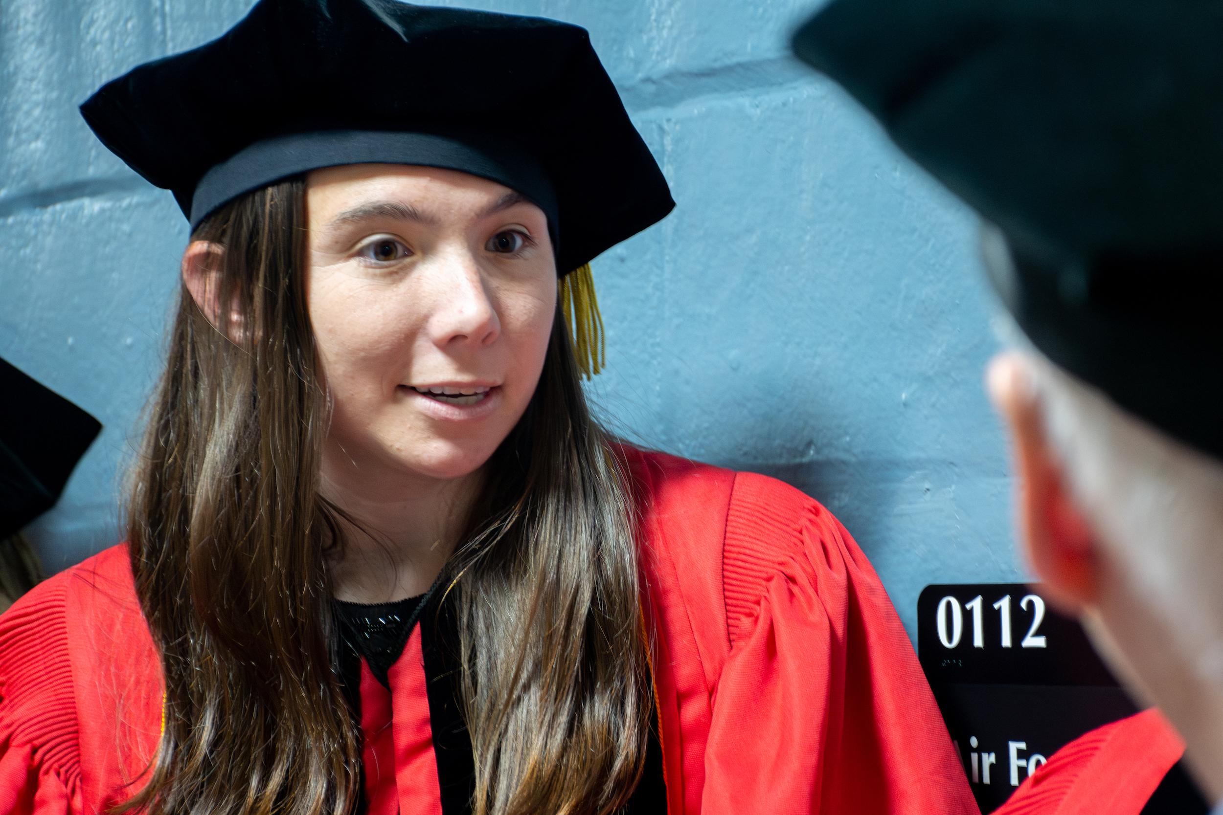 Merrill students at commencement