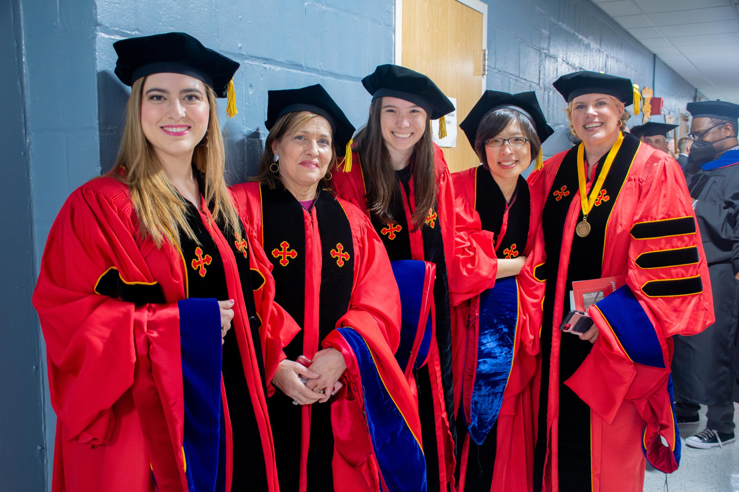 Merrill students at commencement