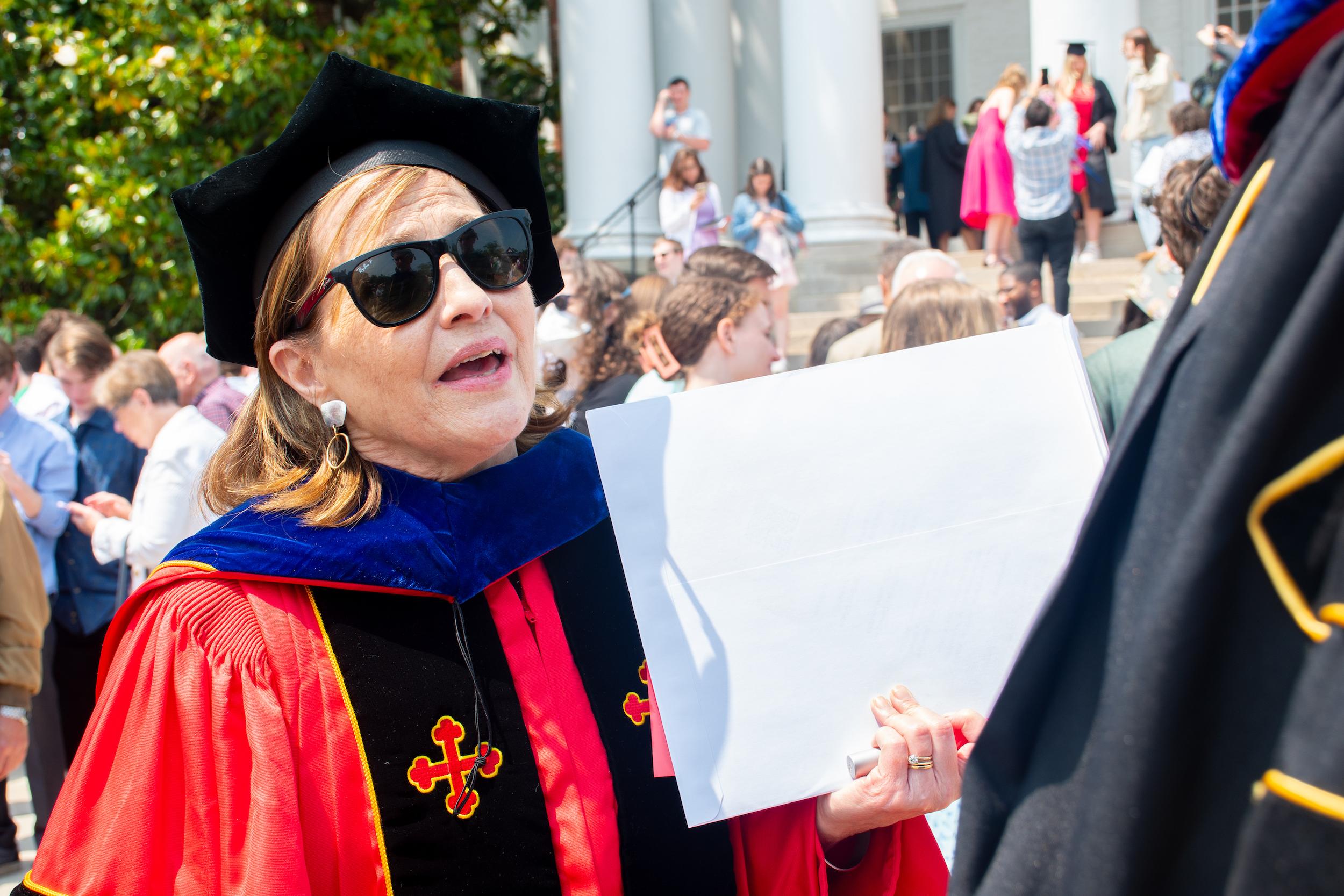 Merrill students at commencement