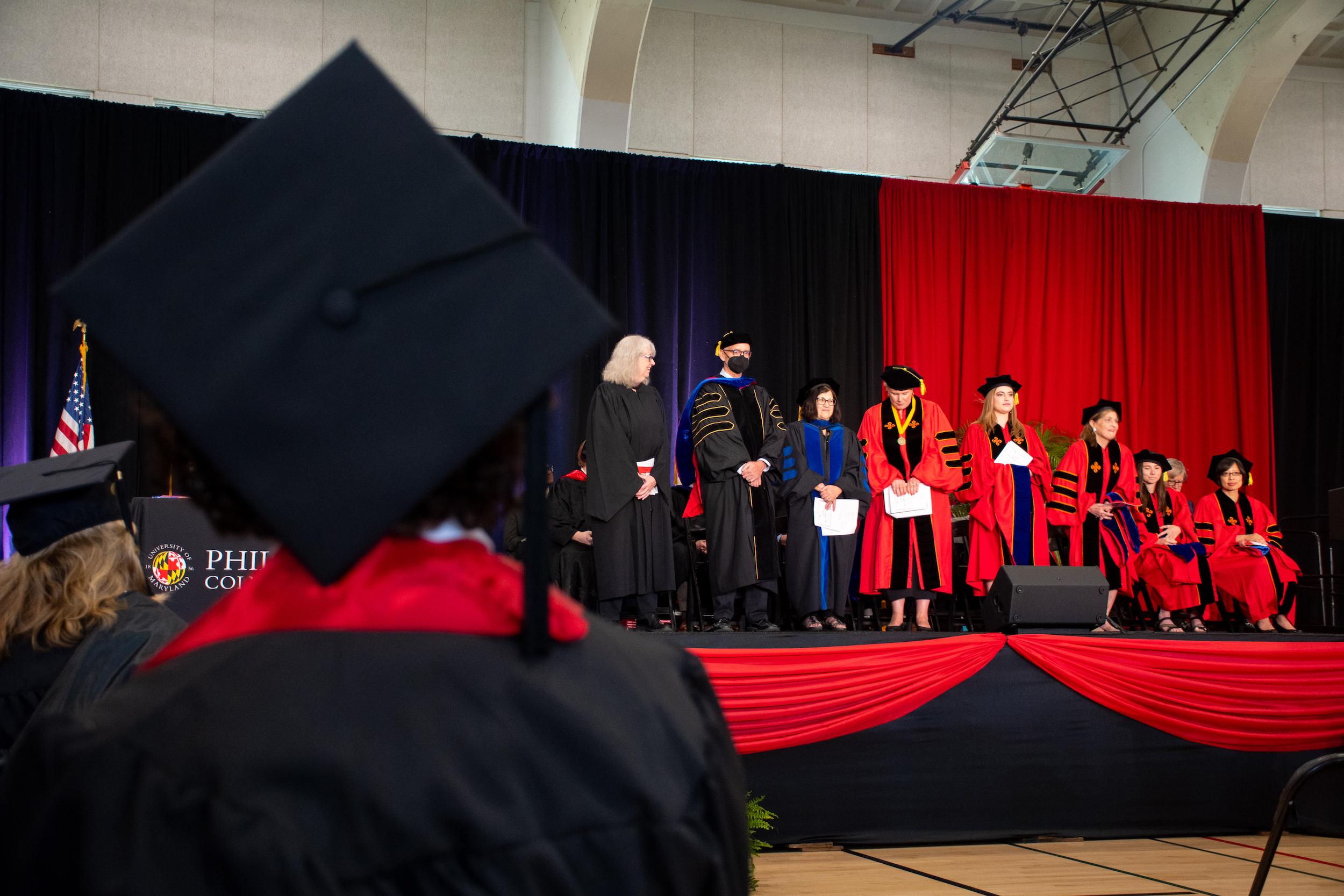 Merrill students at commencement