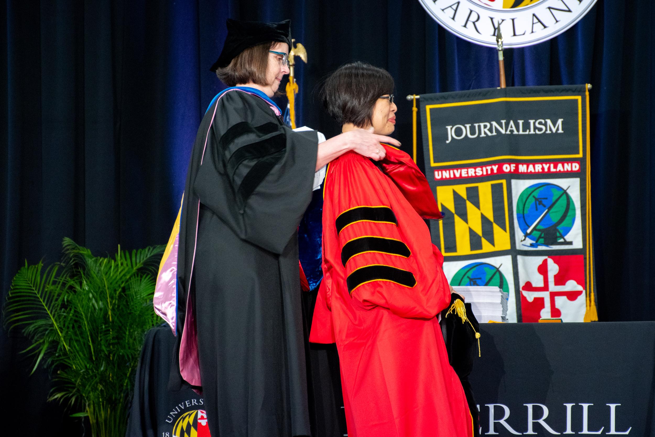 Merrill students at commencement