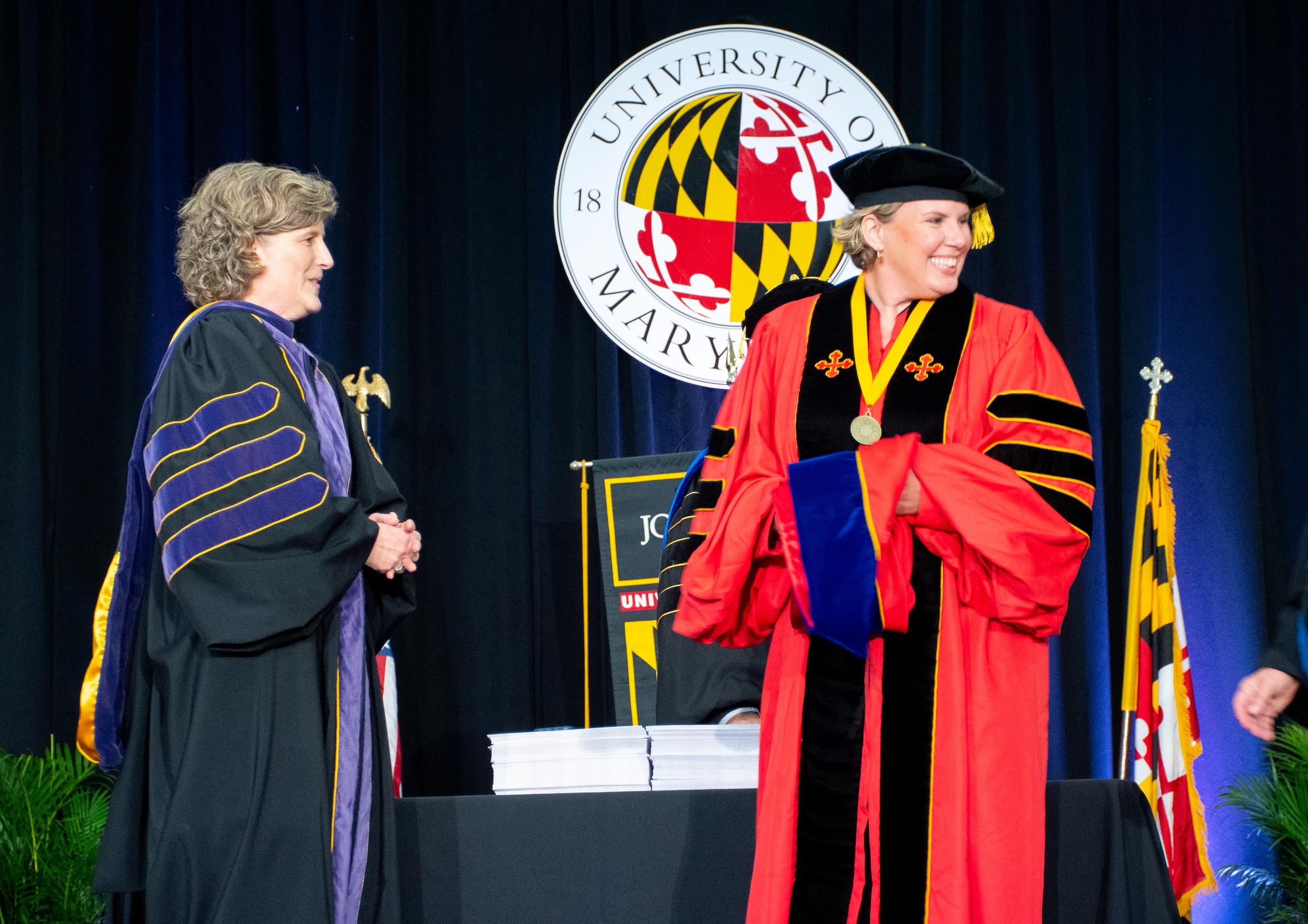 Merrill students at commencement