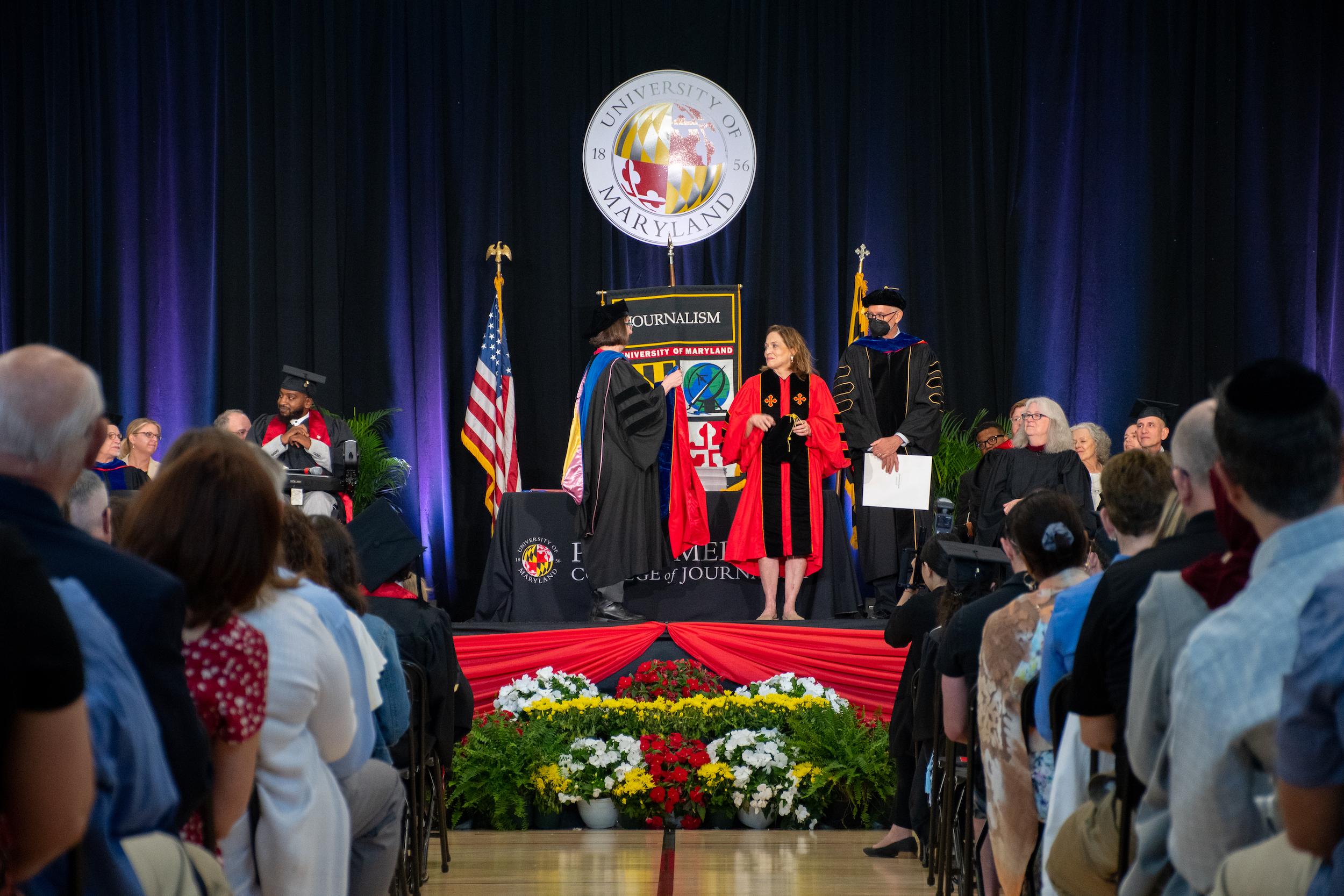 Merrill students at commencement