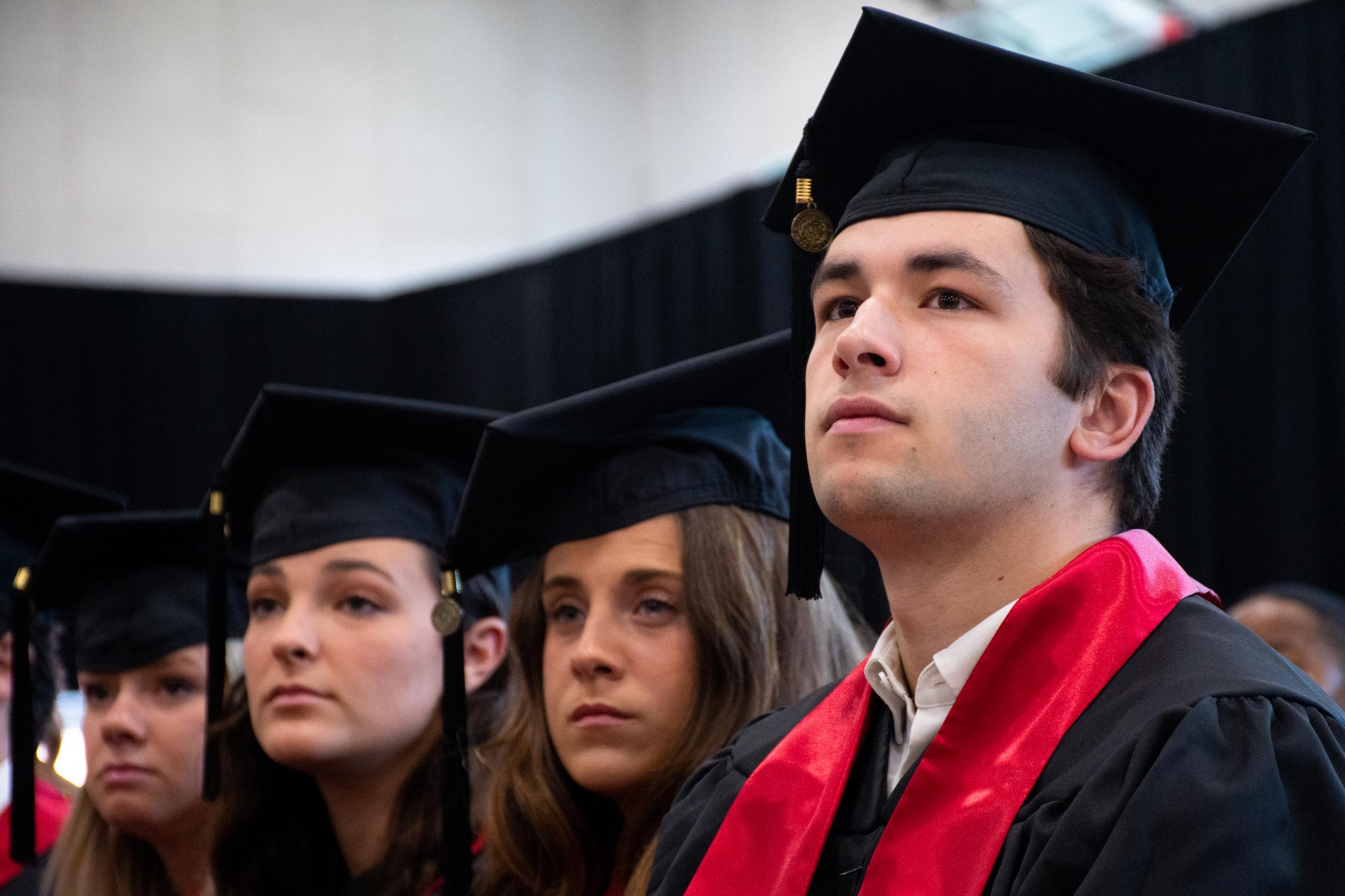 Merrill students at commencement