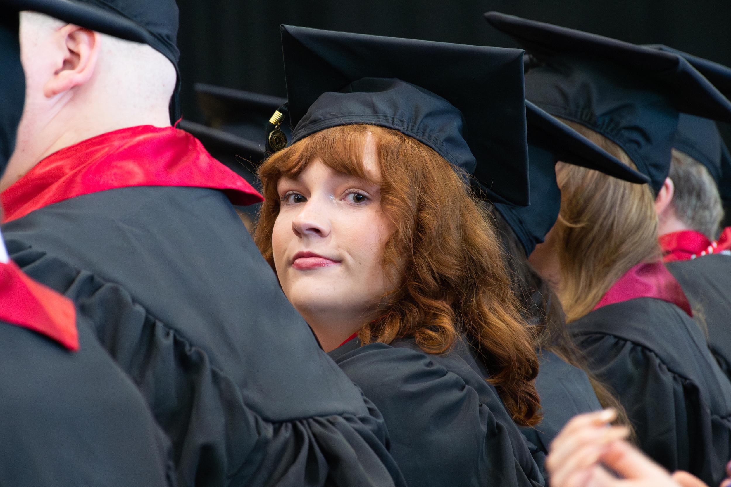 Merrill students at commencement