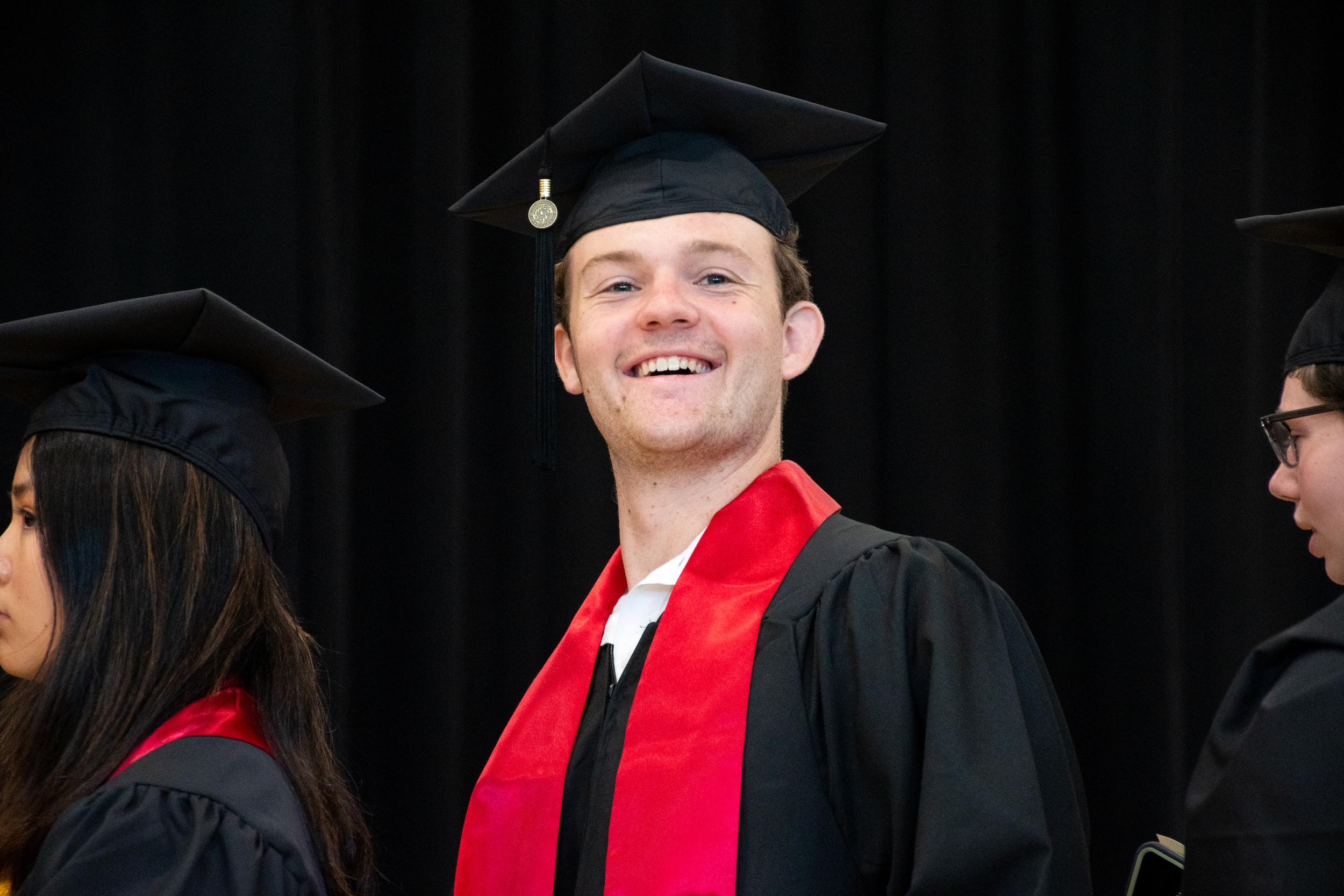 Merrill students at commencement