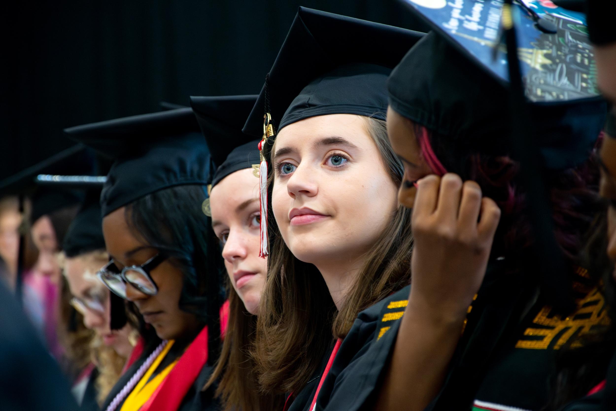 Merrill students at commencement