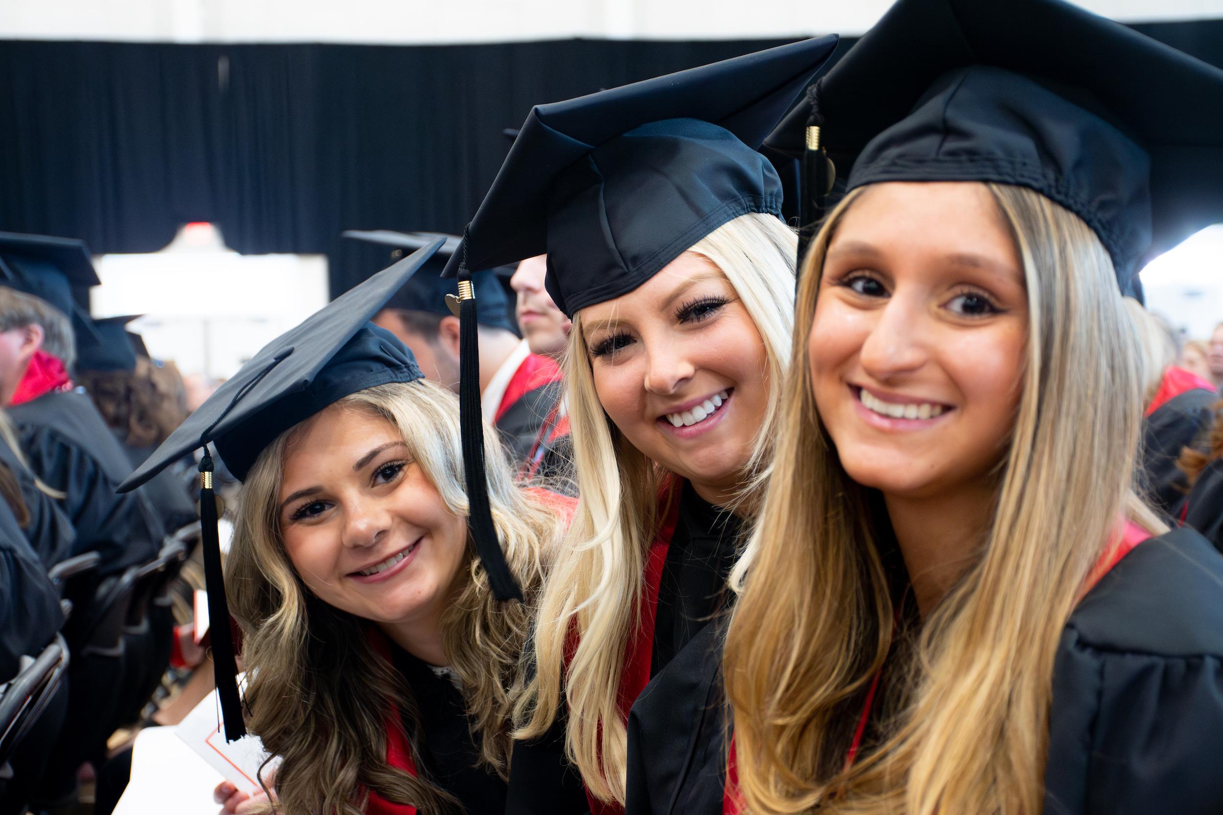 Merrill students at commencement