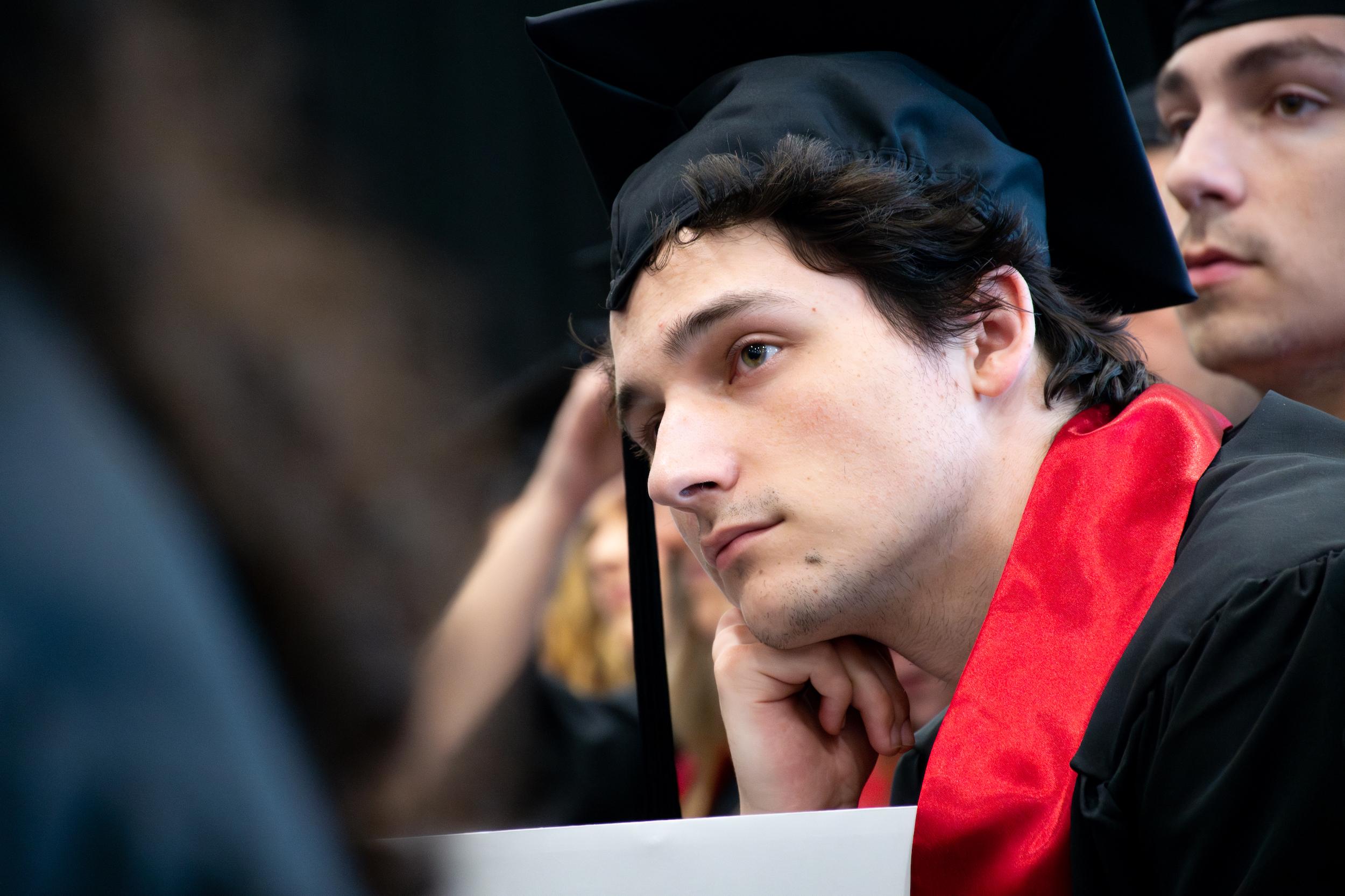 Merrill students at commencement