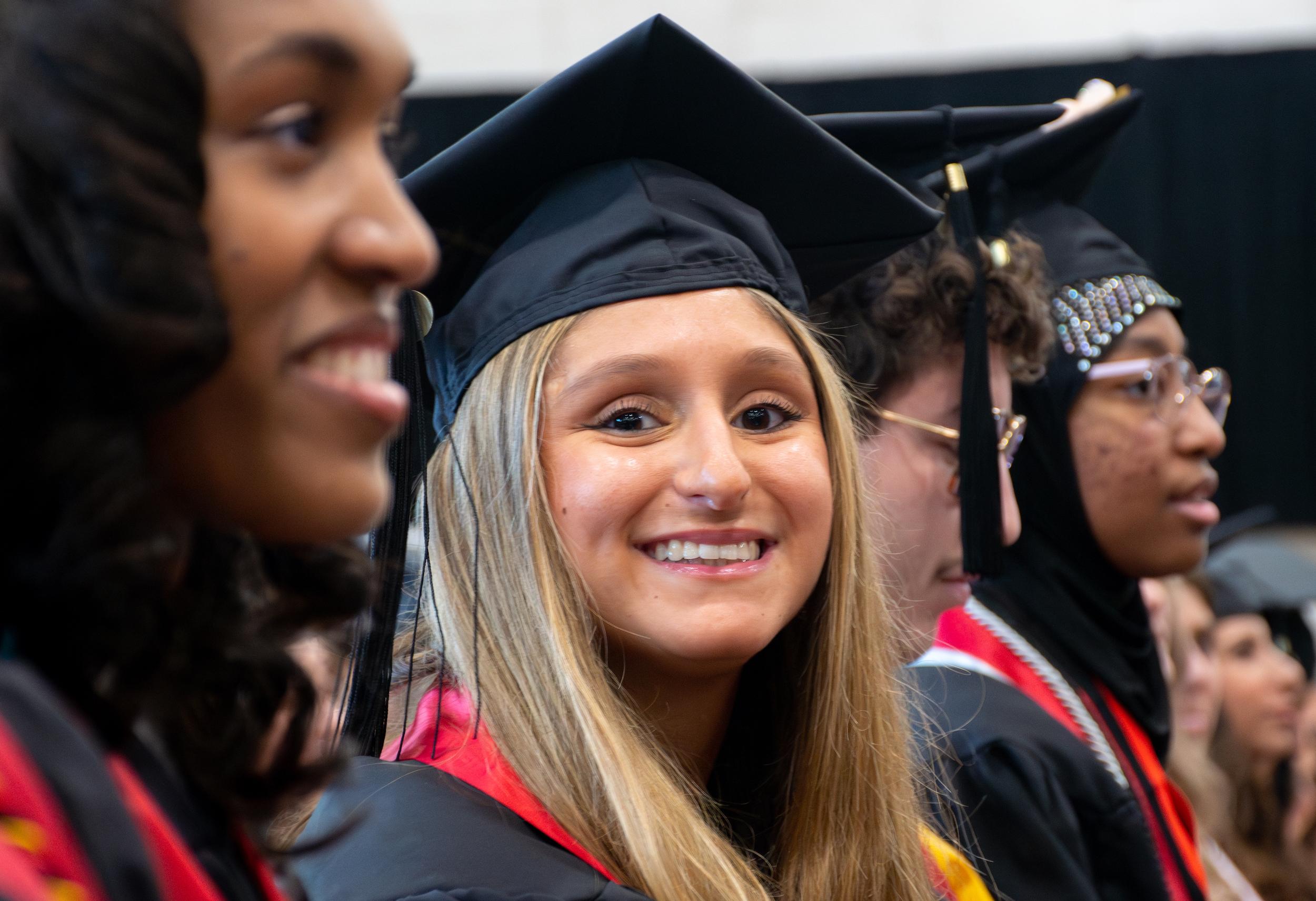 Merrill students at commencement