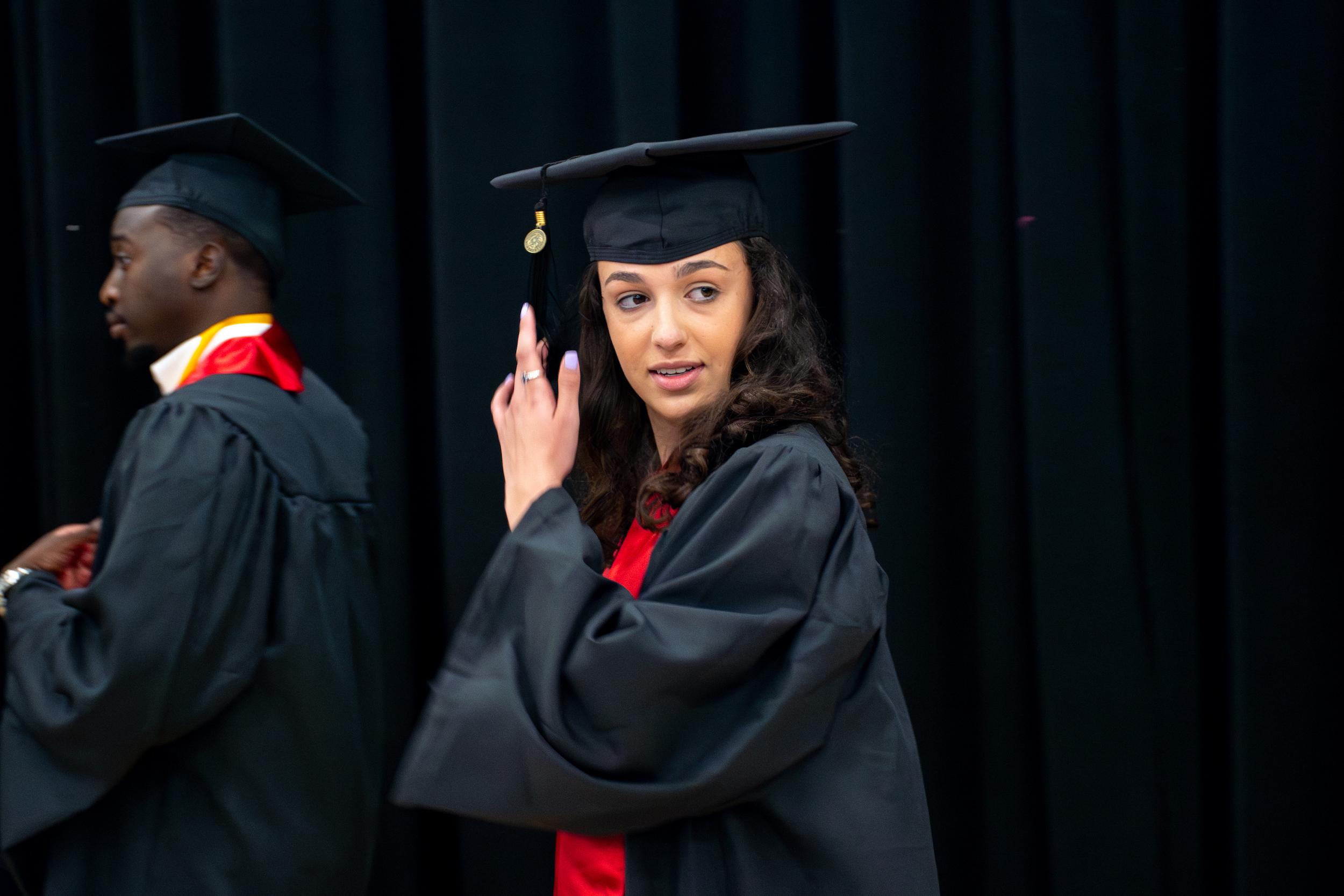 Merrill students at commencement