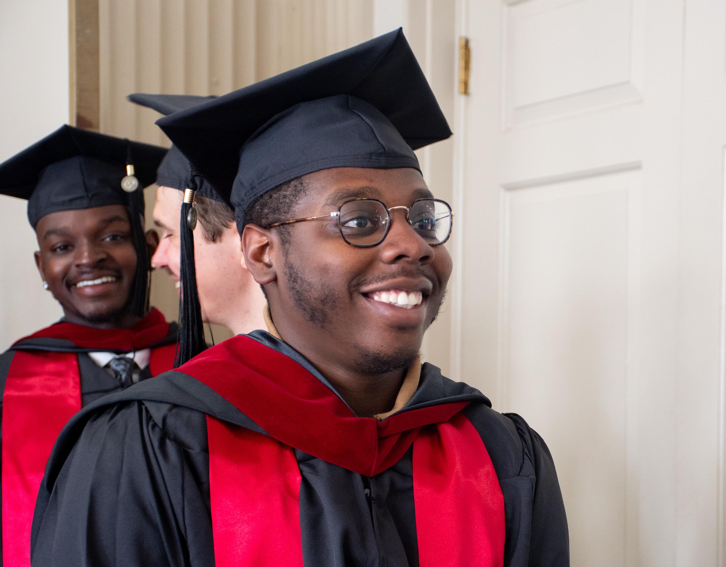 Merrill students at commencement