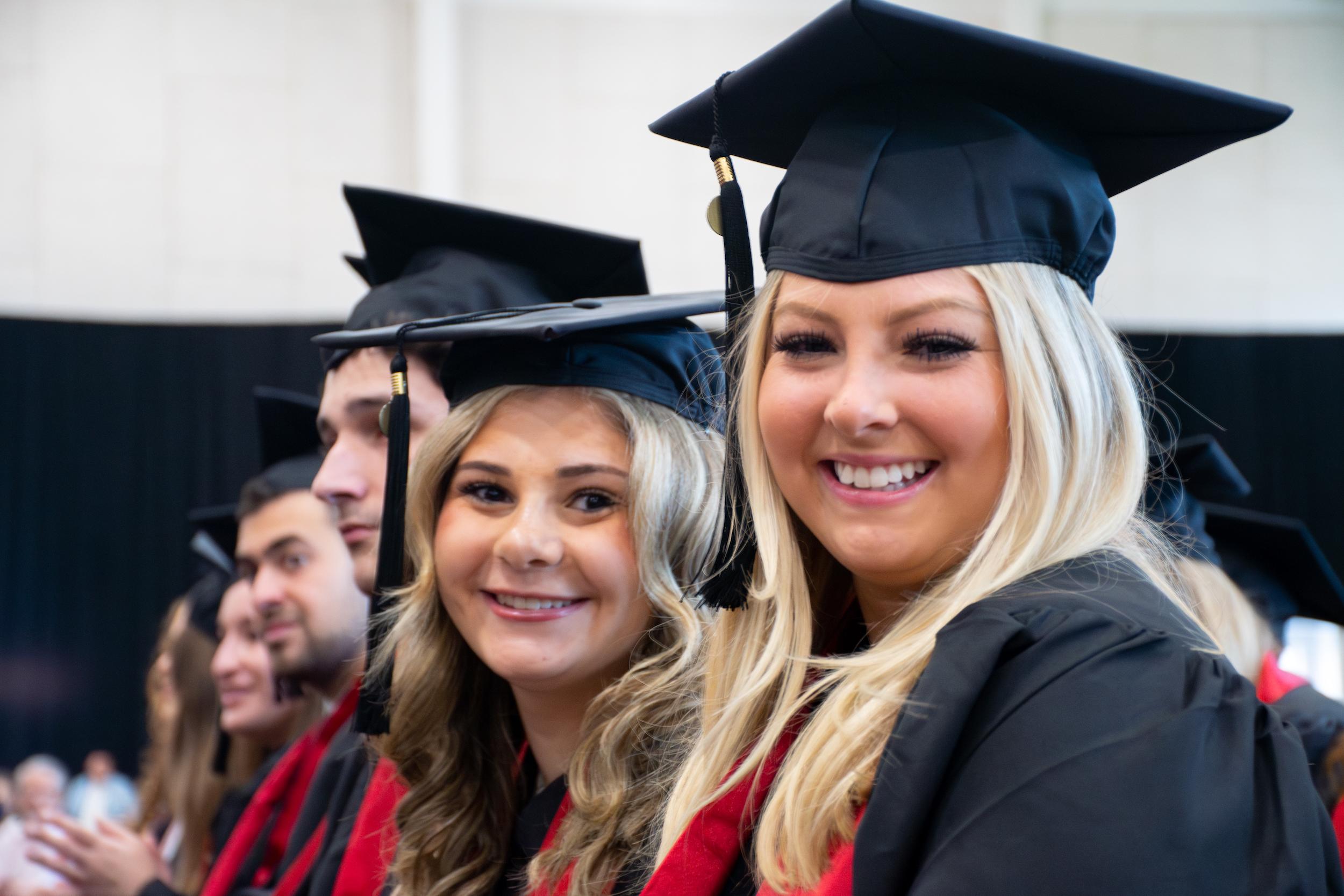 Merrill students at commencement