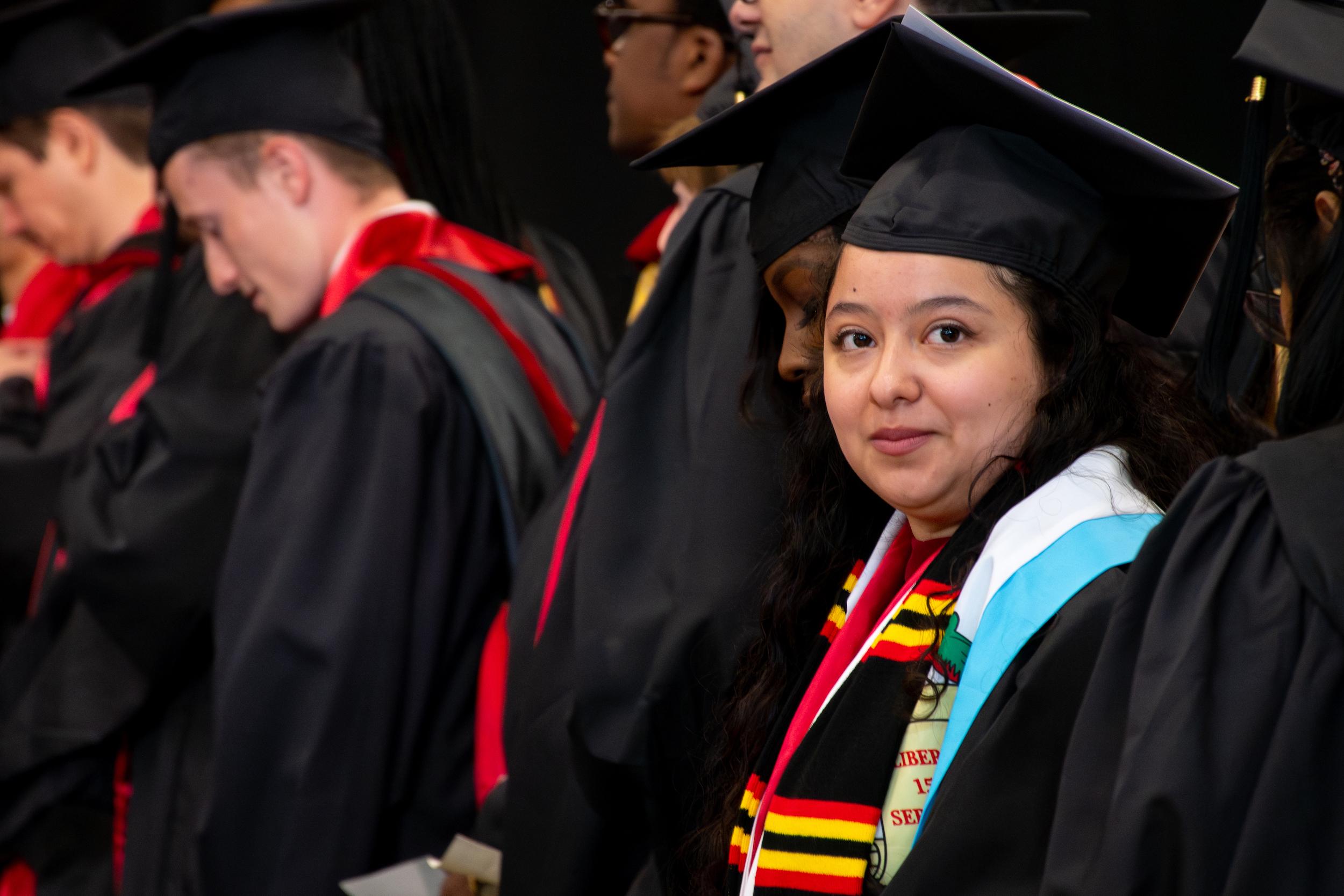 Merrill students at commencement