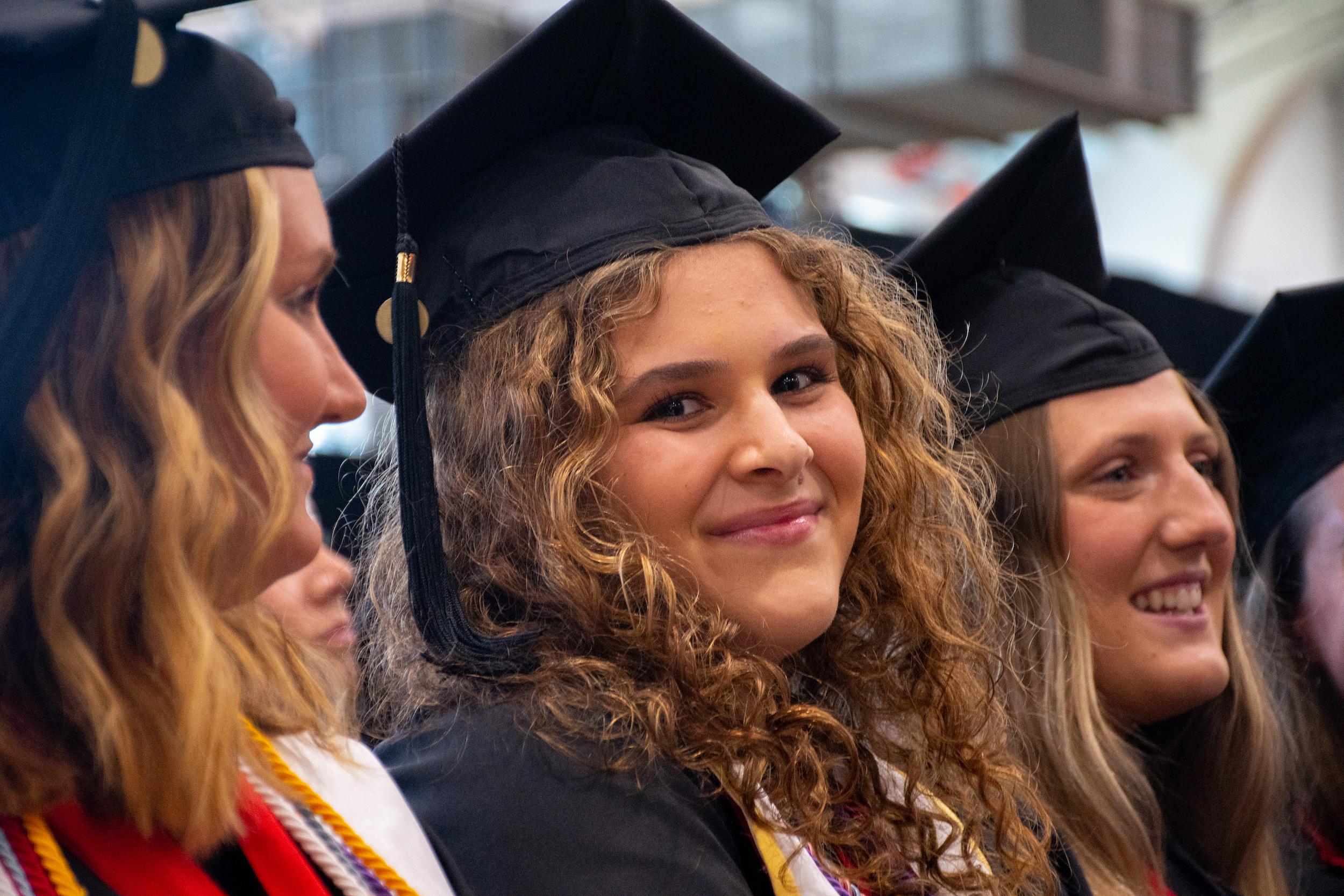 Merrill students at commencement