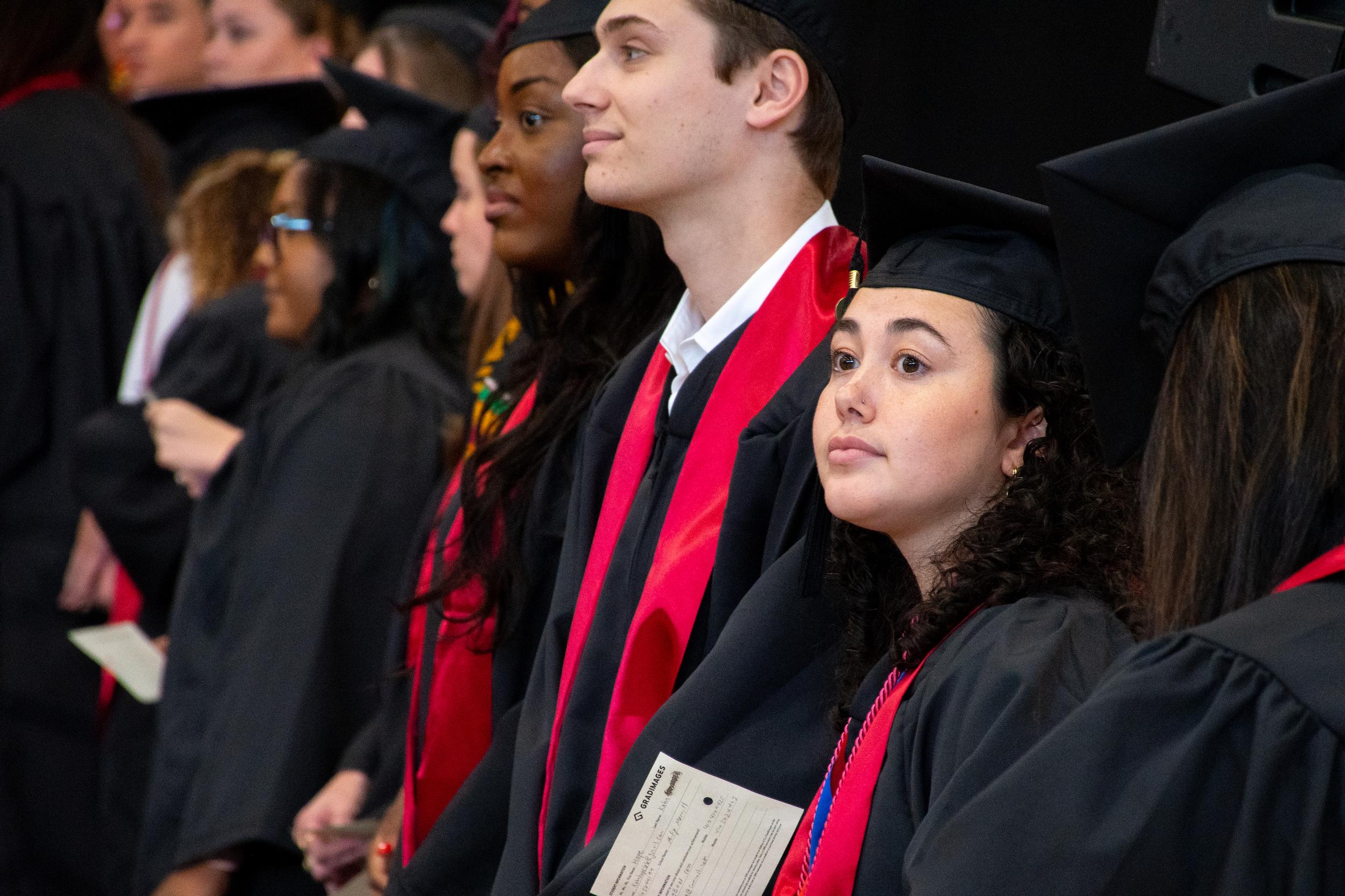 Merrill students at commencement