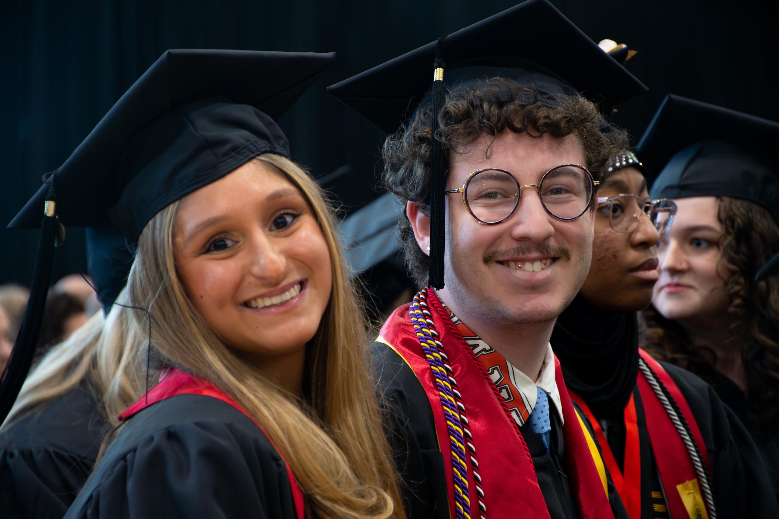 Merrill students at commencement