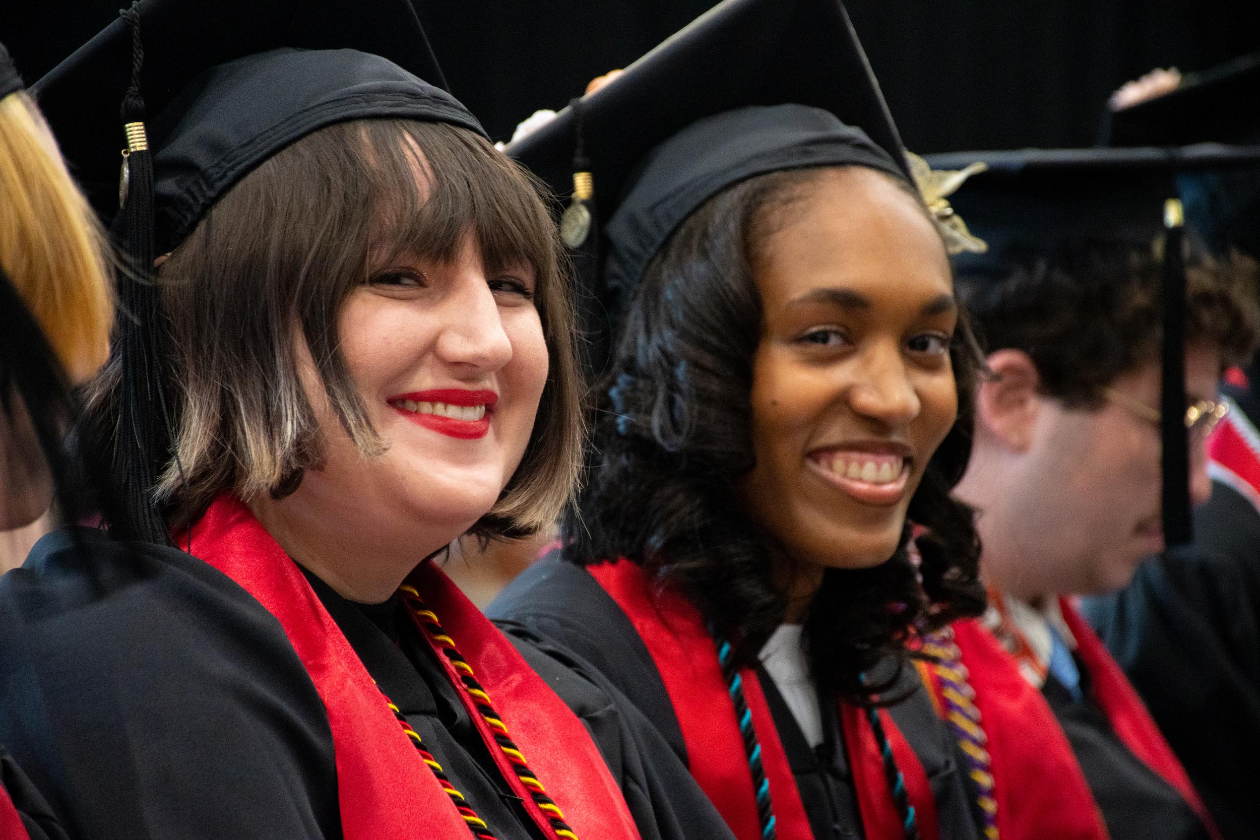 Merrill students at commencement