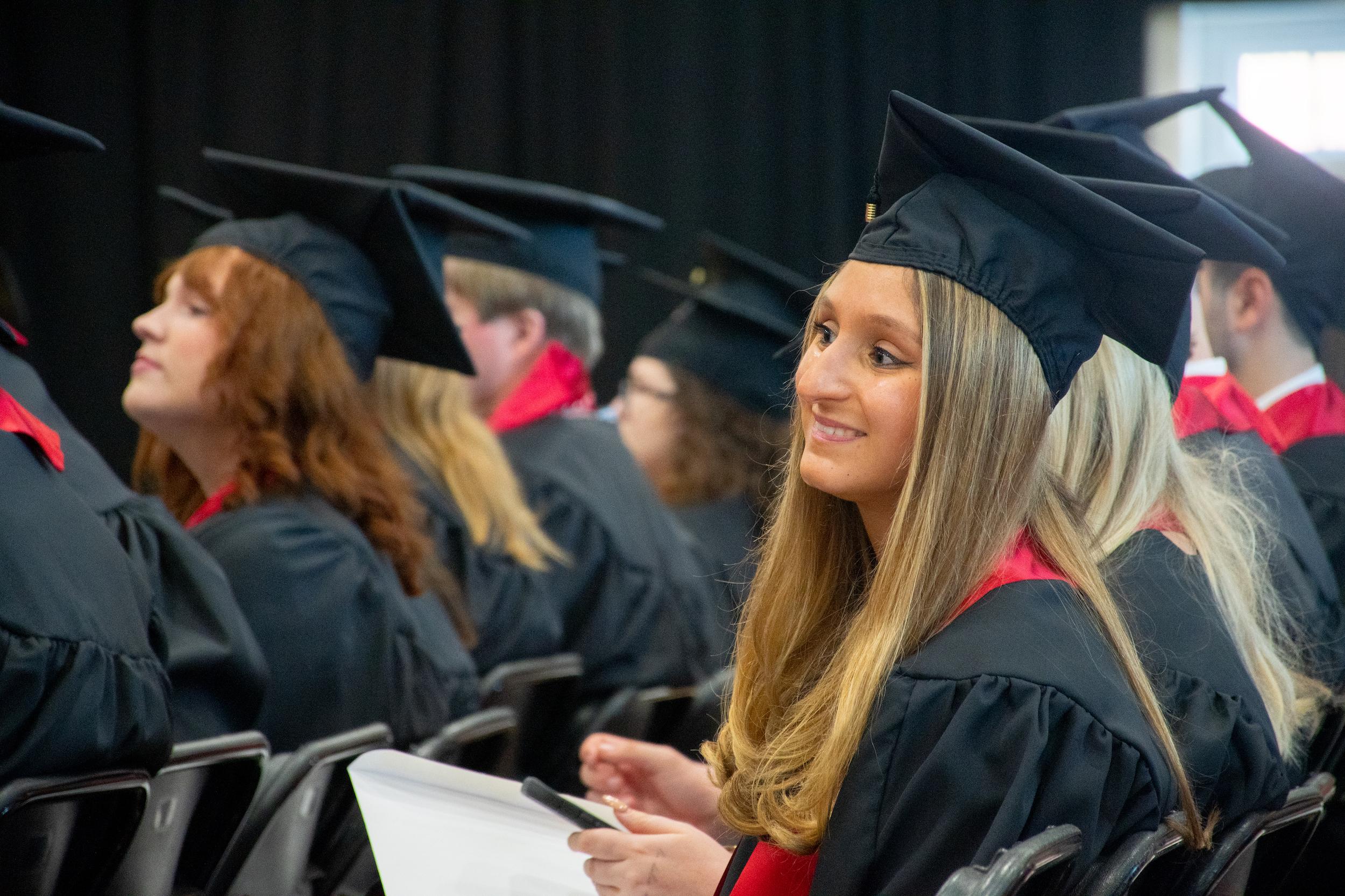 Merrill students at commencement