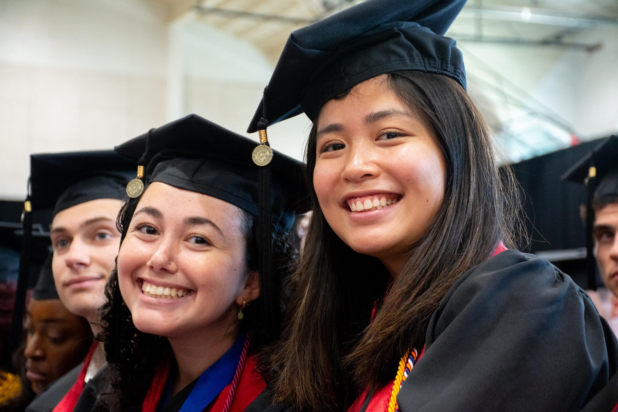 Merrill students at commencement