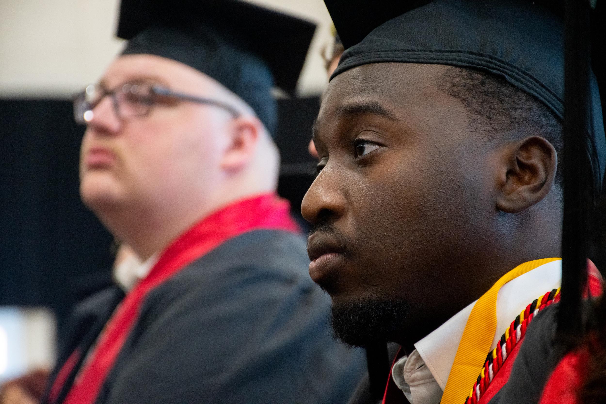 Merrill students at commencement