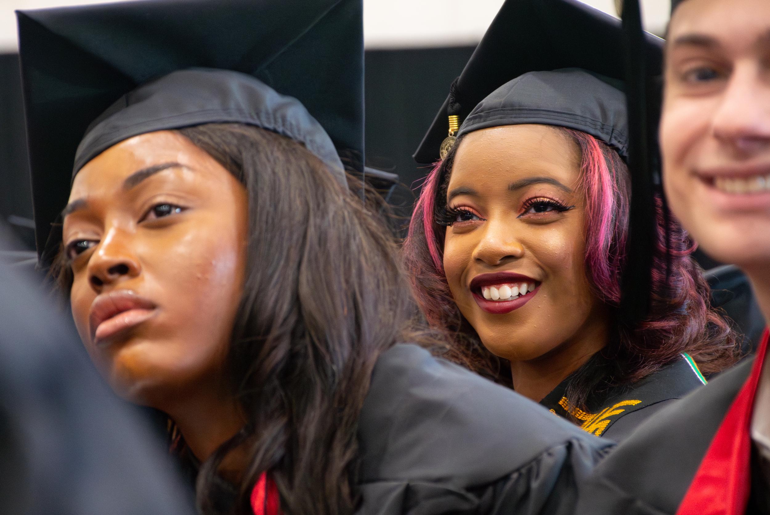 Merrill students at commencement