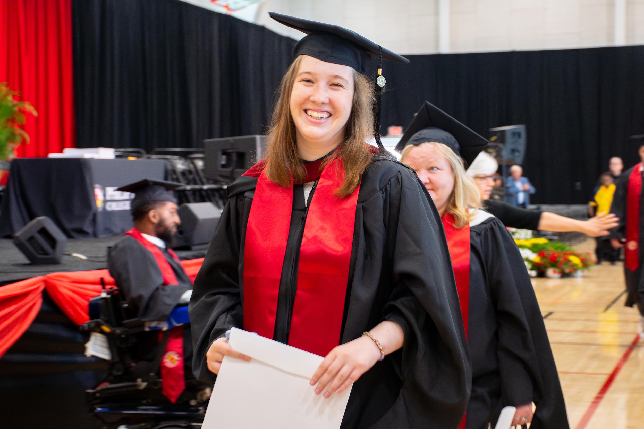 Merrill students at commencement