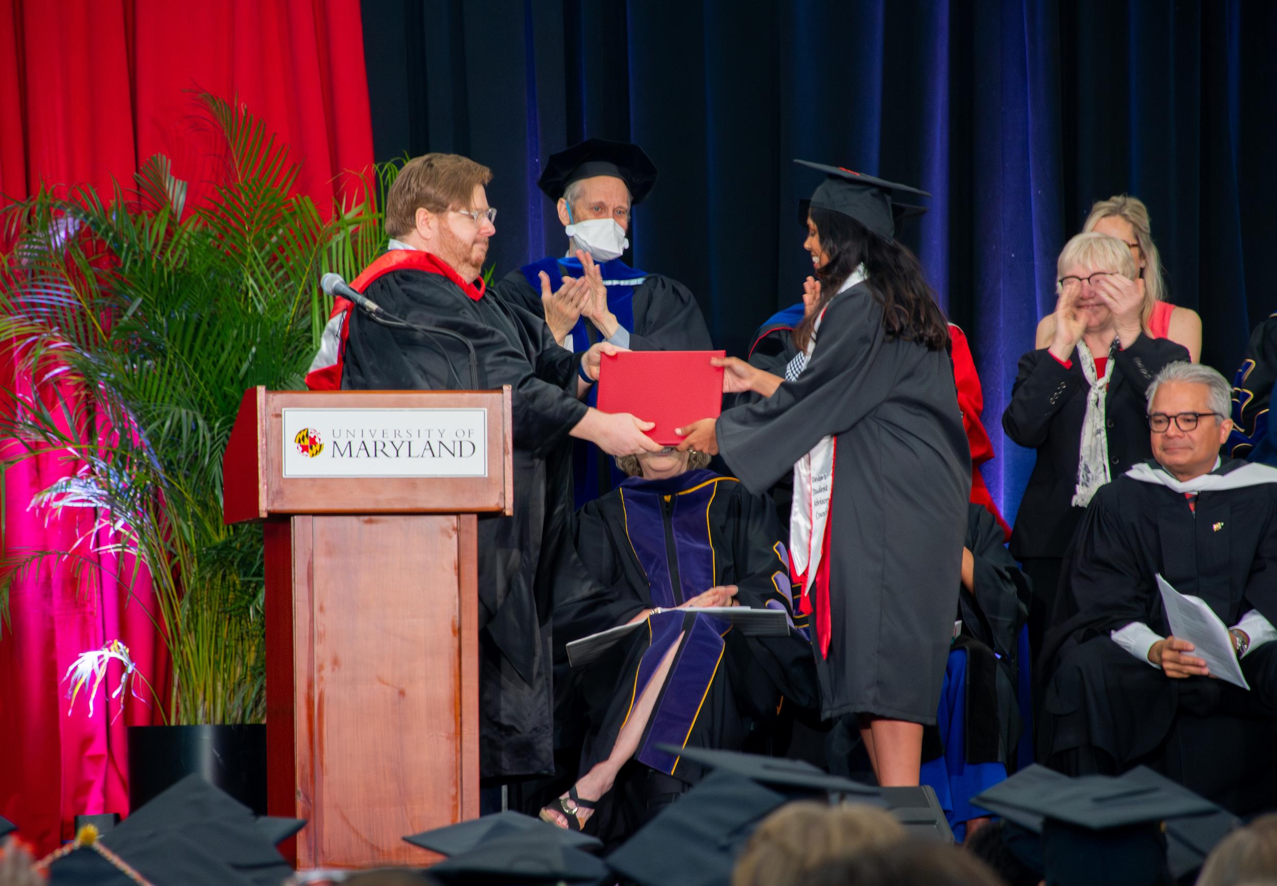 Merrill student given award at commencement